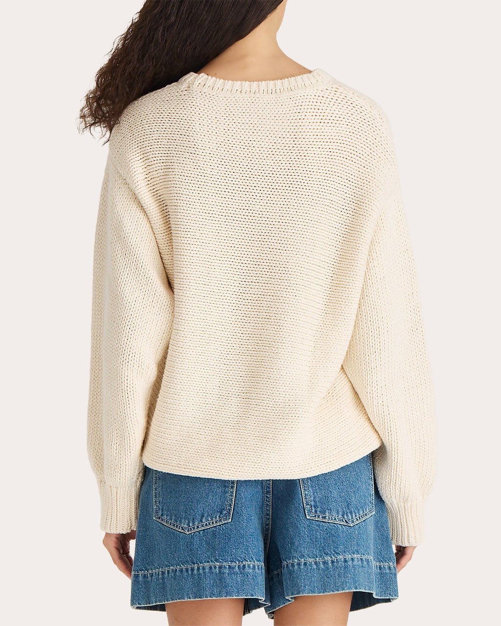 Serin Cable Knit Cotton Sweater