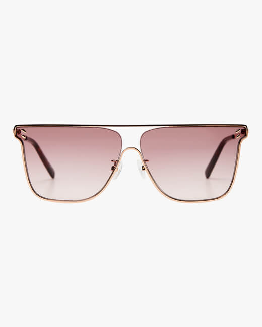 SC0205S Rose Gold Oval Sunglasses