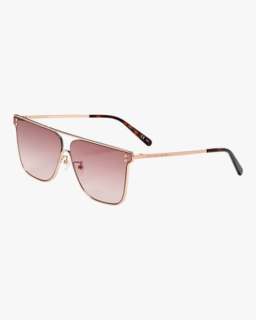 SC0205S Rose Gold Oval Sunglasses