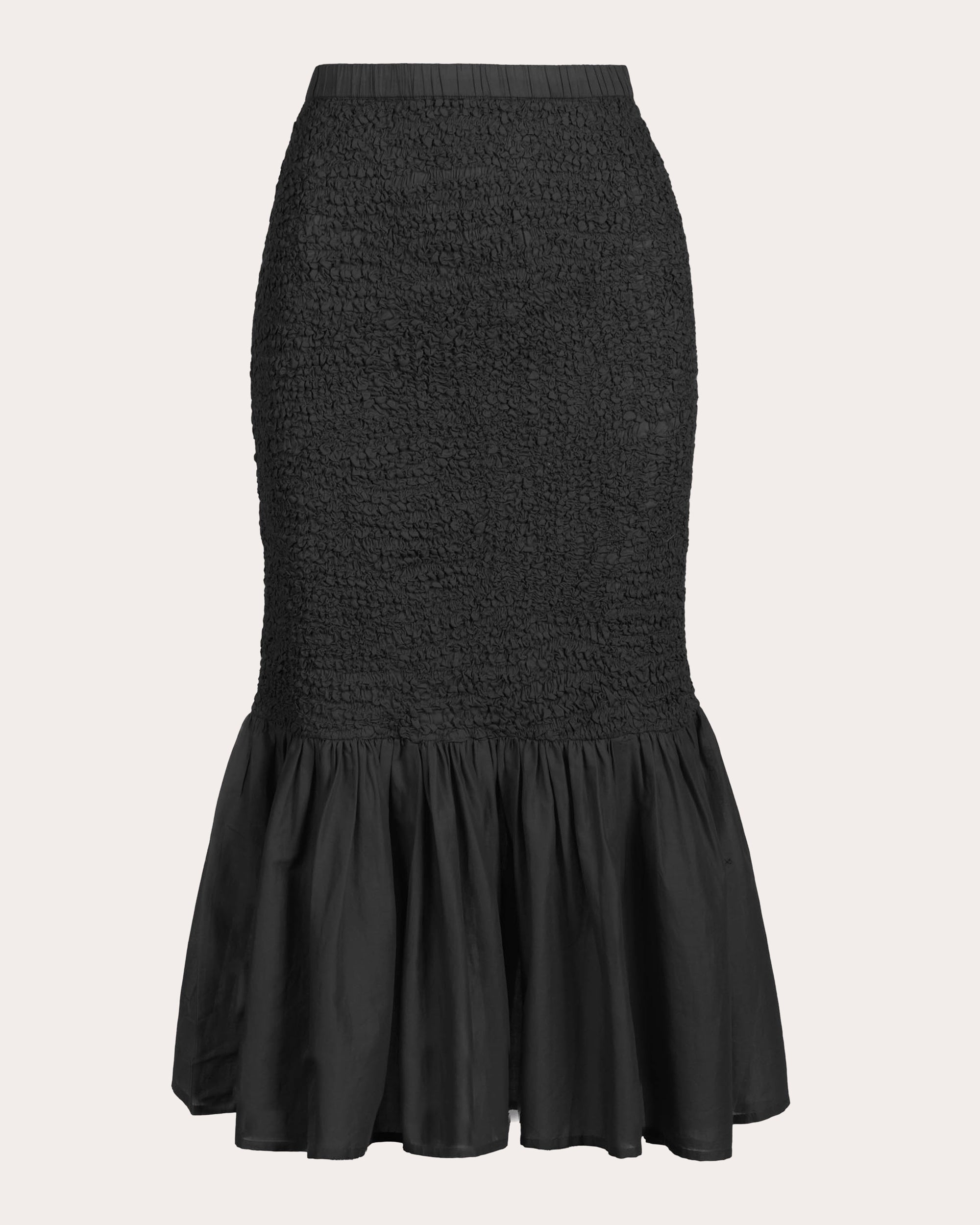 Miyu Smocked Cotton Voile Skirt