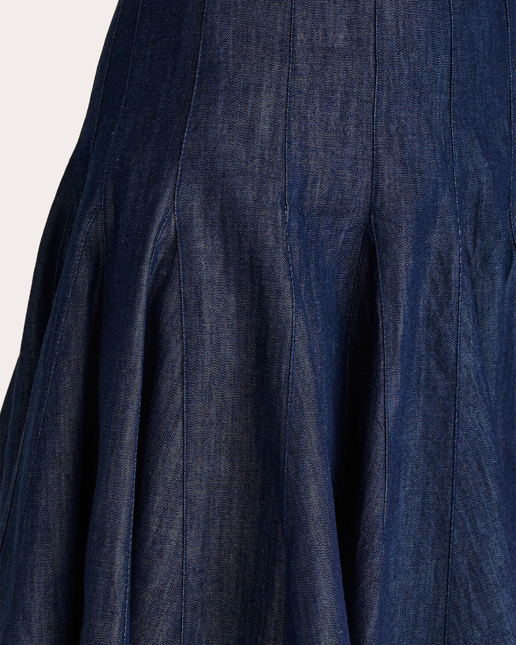 Mika Pleated Denim Mini Skirt