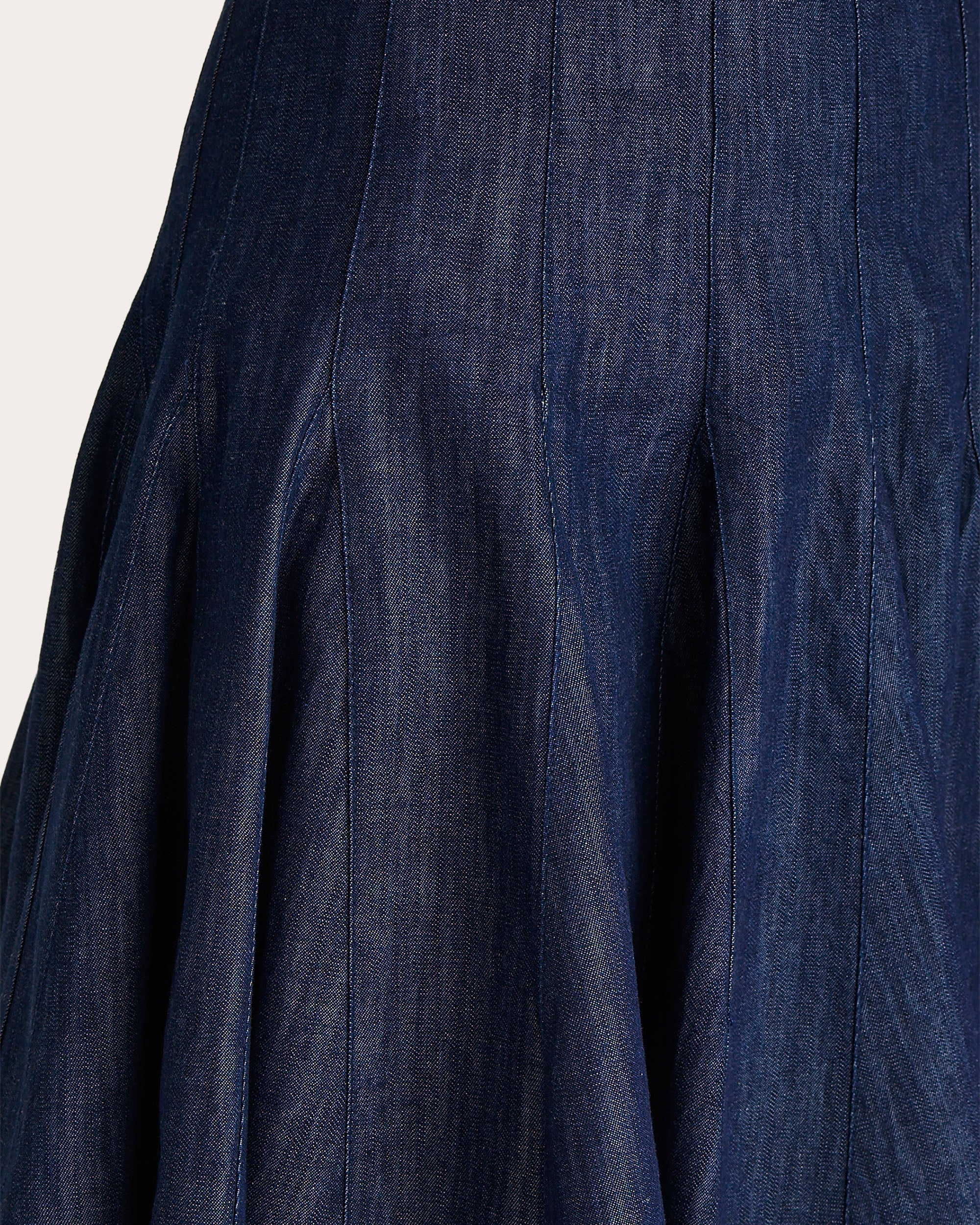 Mika Pleated Denim Mini Skirt