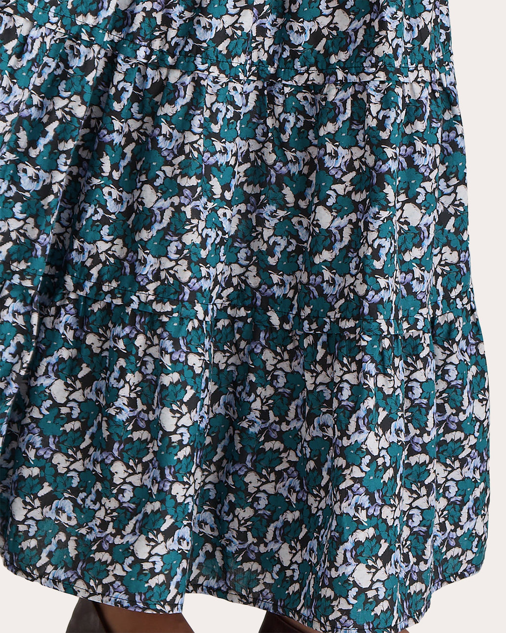 Hana Tiered Printed Cotton Maxi Skirt