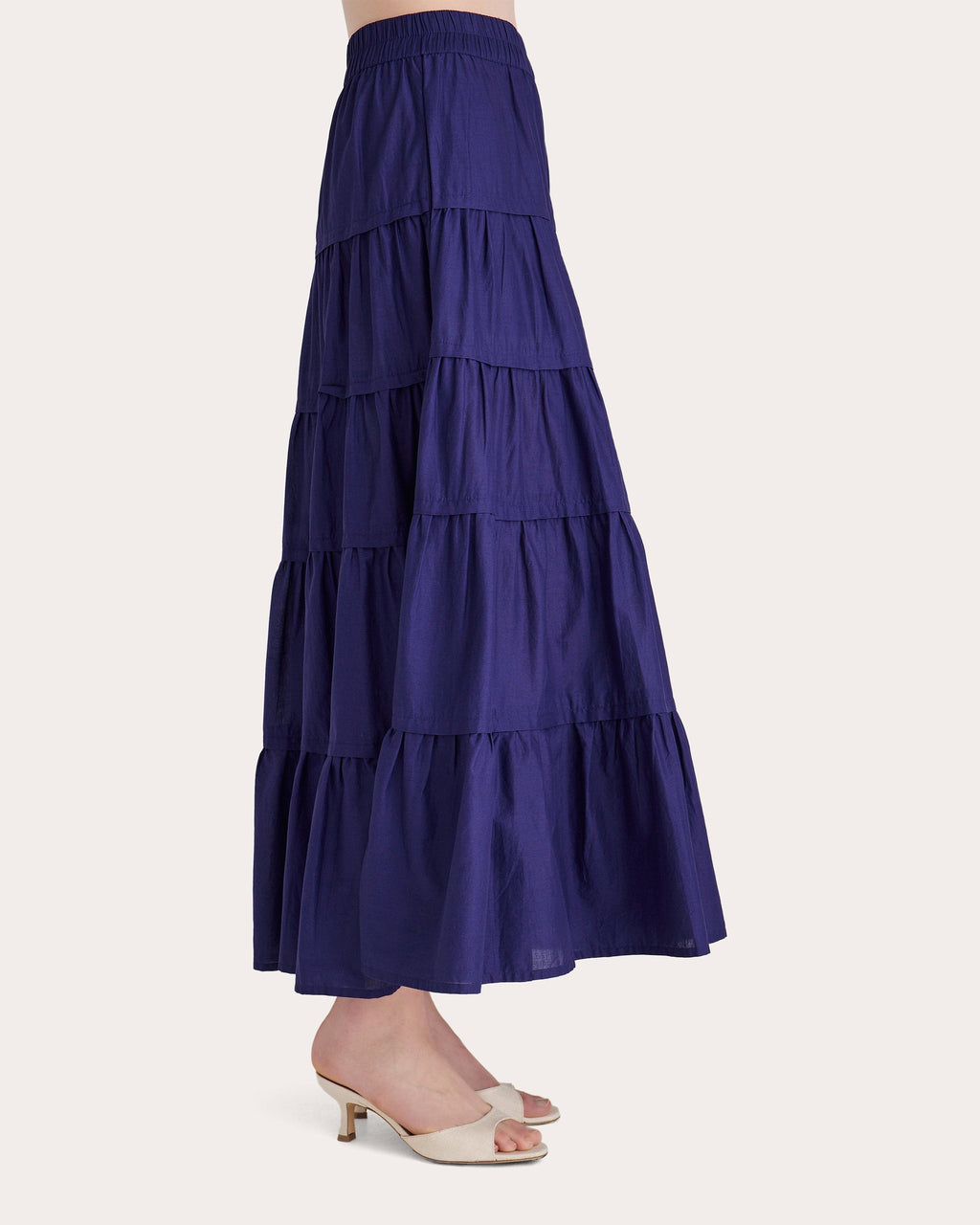 Hana Tiered Cotton Maxi Skirt