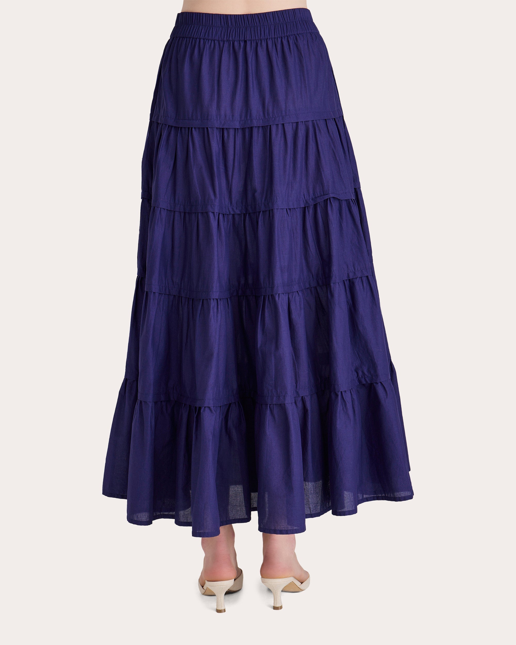 Hana Tiered Cotton Maxi Skirt