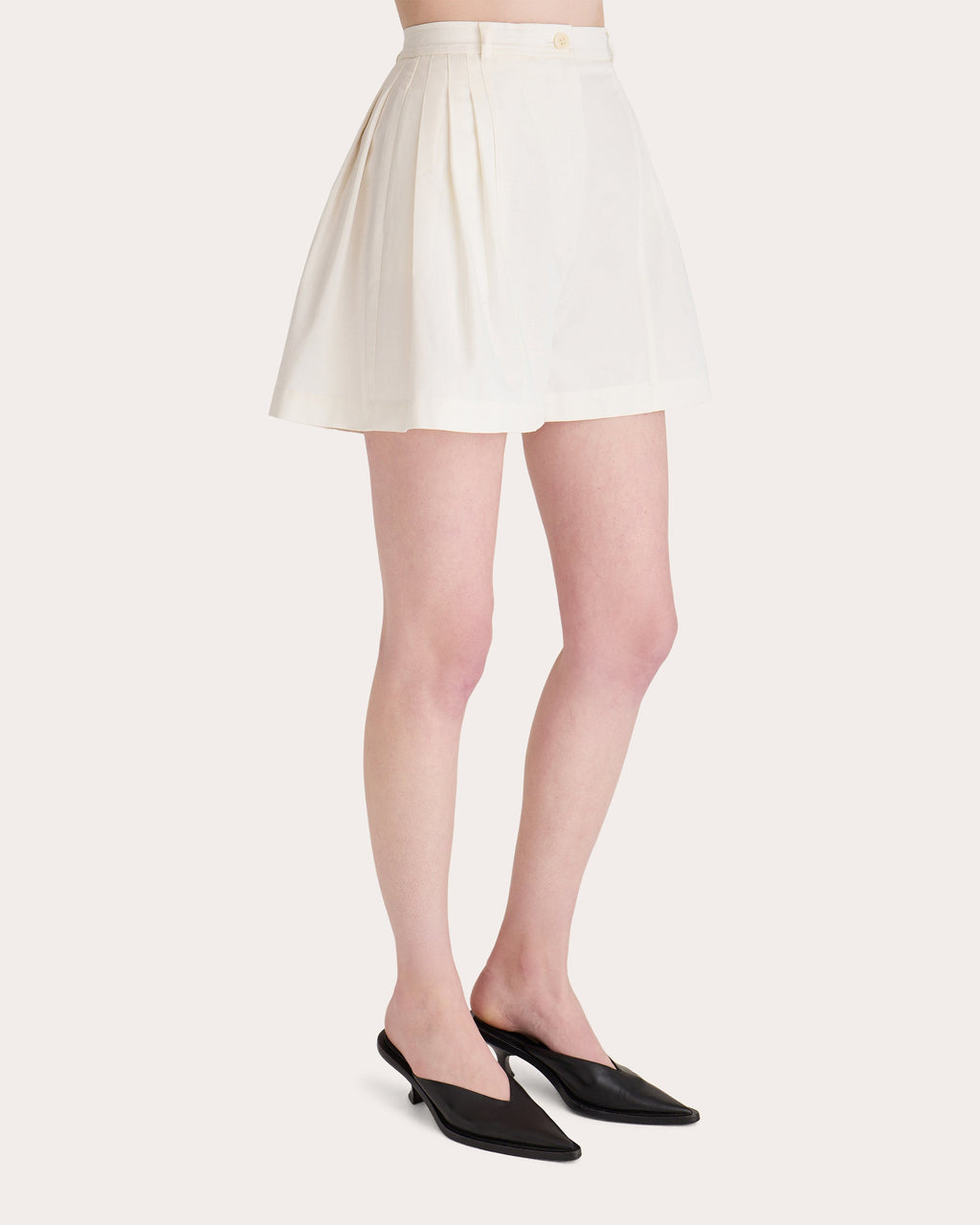 Maiko Pleated Twill Shorts