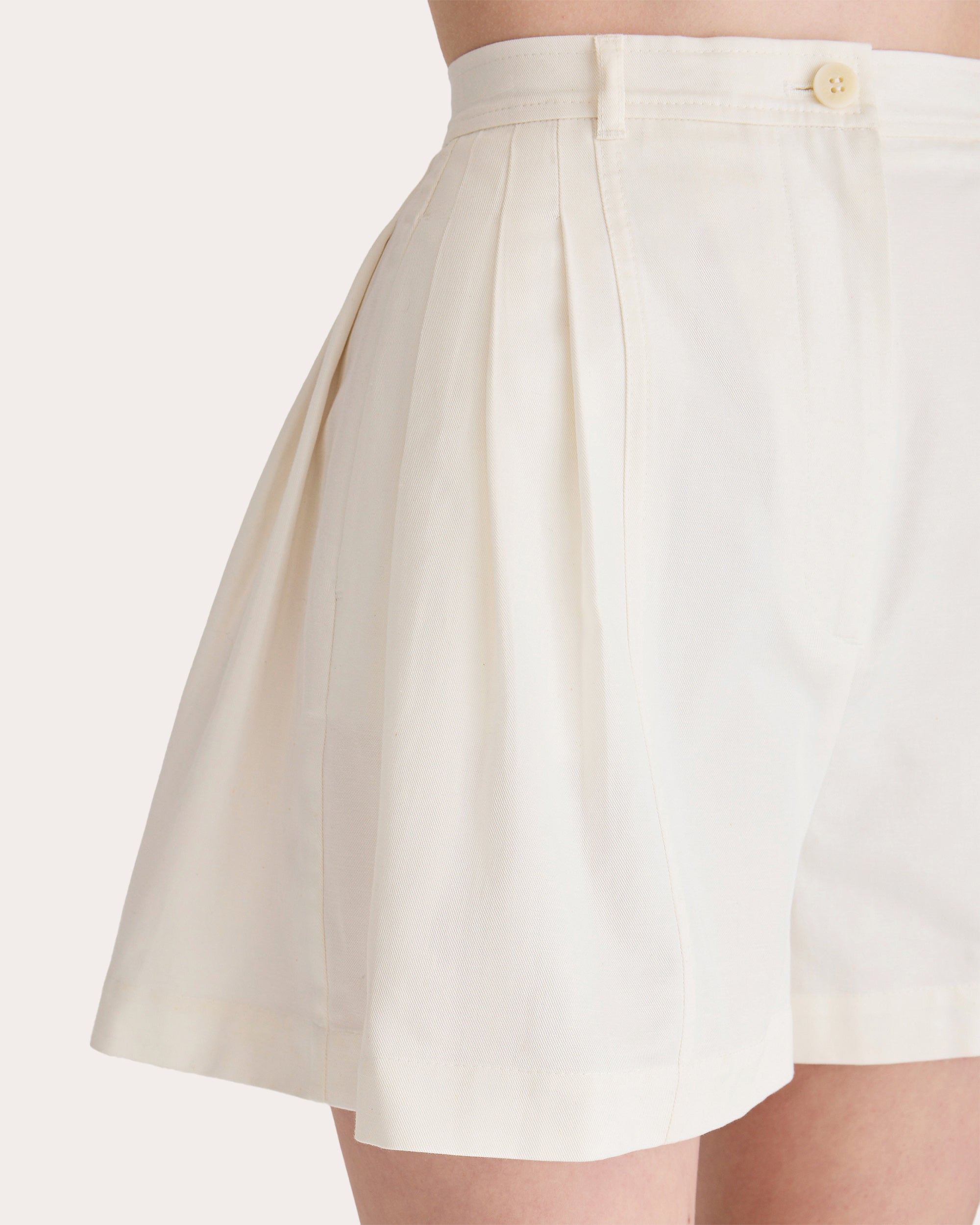 Maiko Pleated Twill Shorts