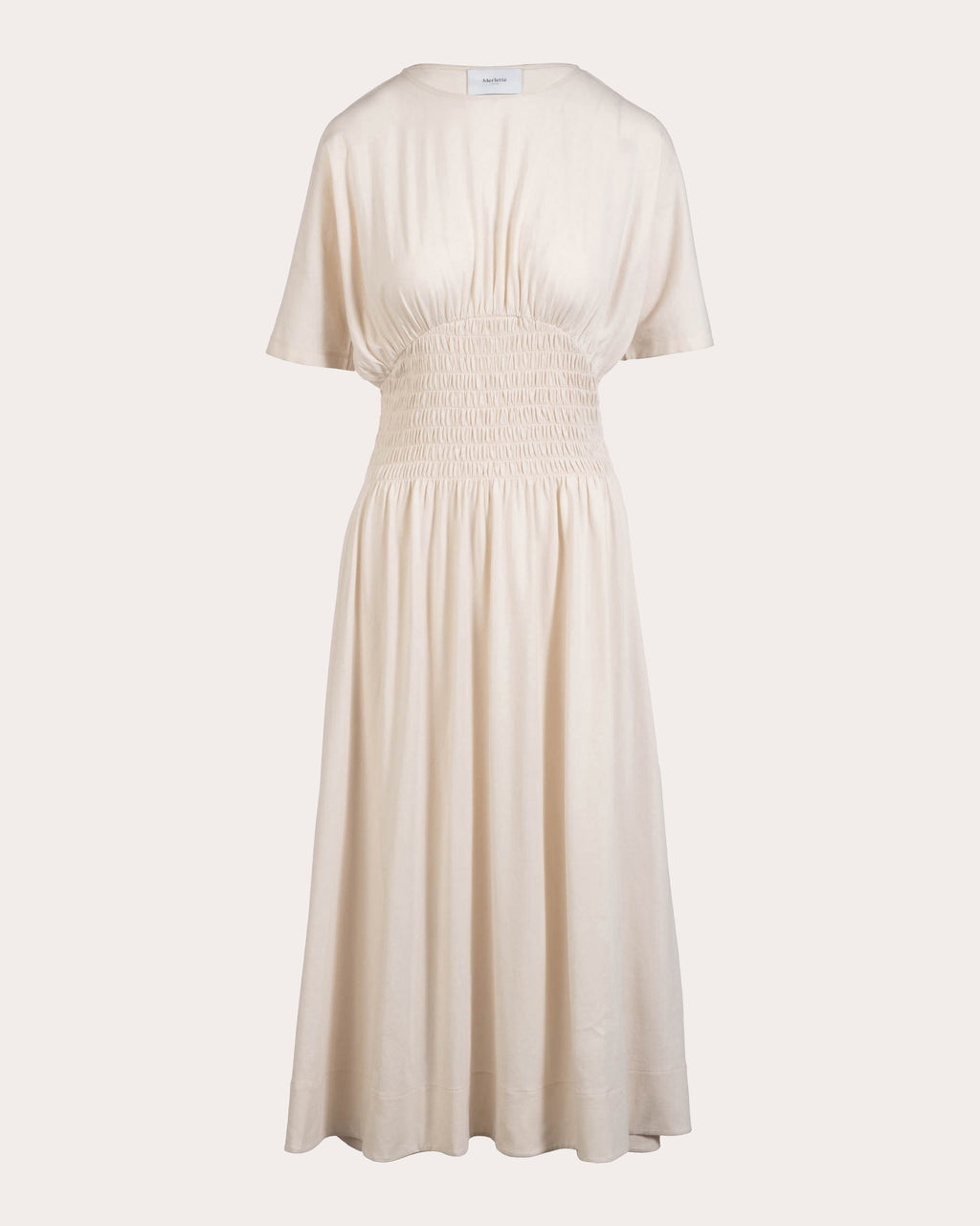 Gallen Smocked Cotton Jersey Midi Dress