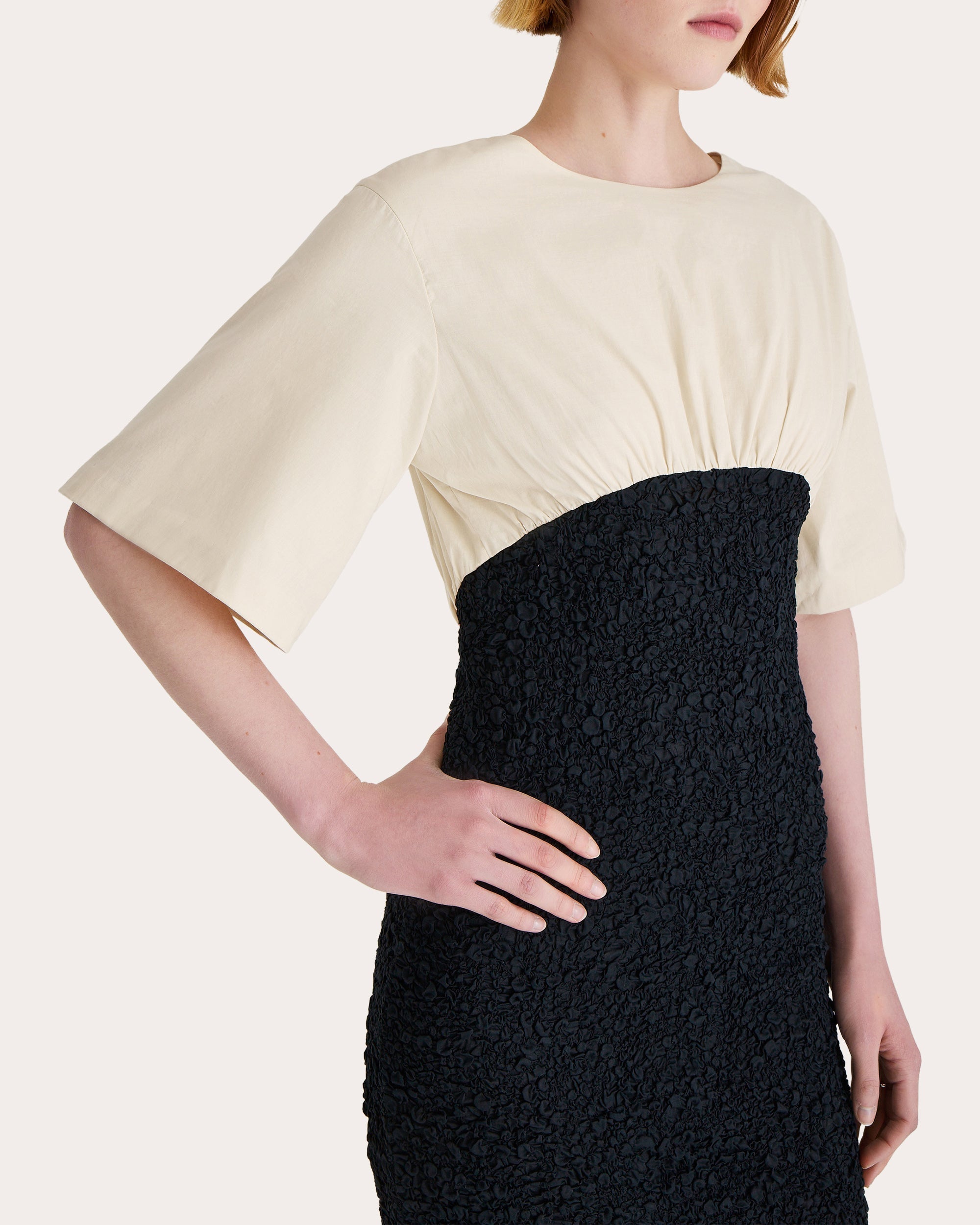 Solene Smocked Cotton Voile Dress