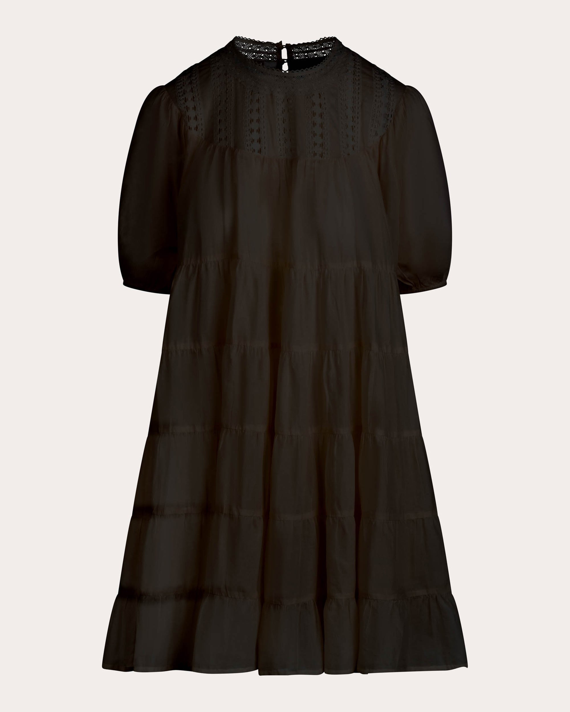 Estelle Tiered Cotton Voile Mini Dress