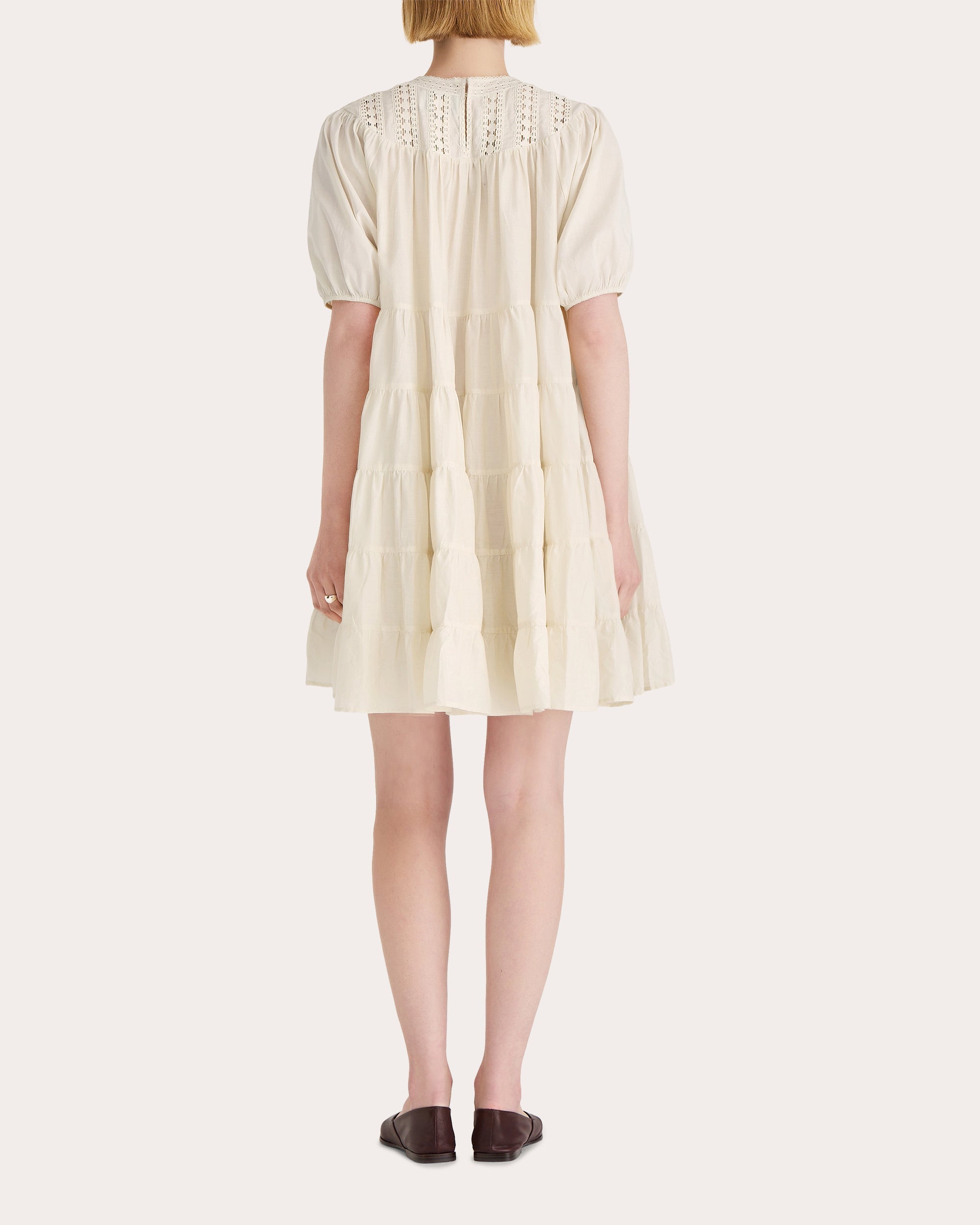 Estelle Tiered Voile Mini Dress