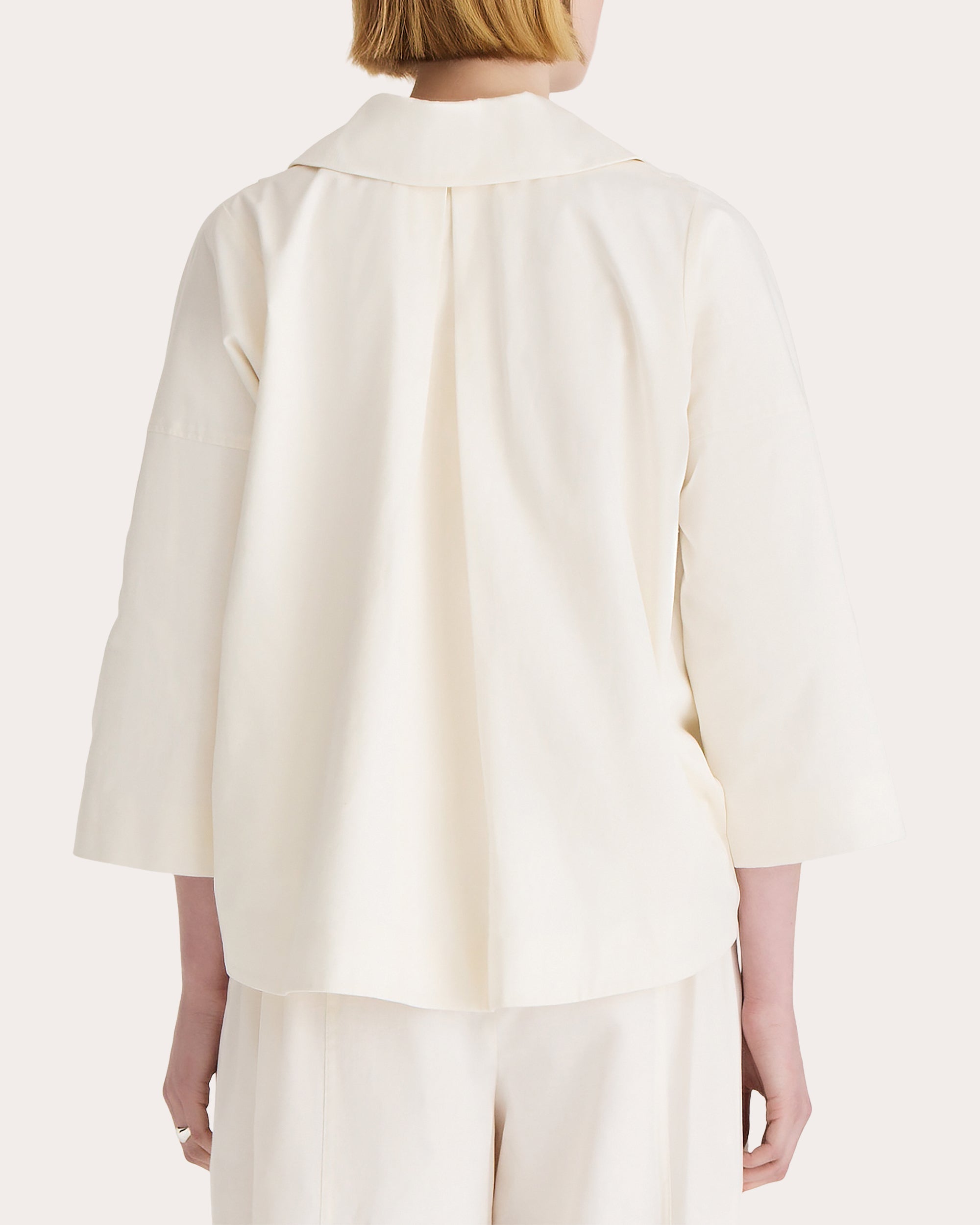 Solara Cotton-Linen Blend Twill Jacket