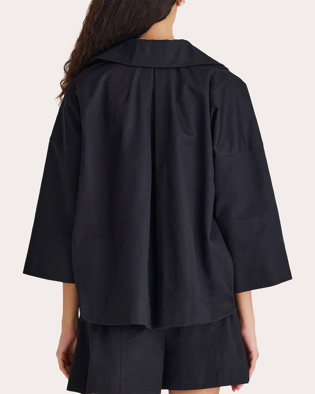 Solara Cotton-Linen Blend Twill Jacket