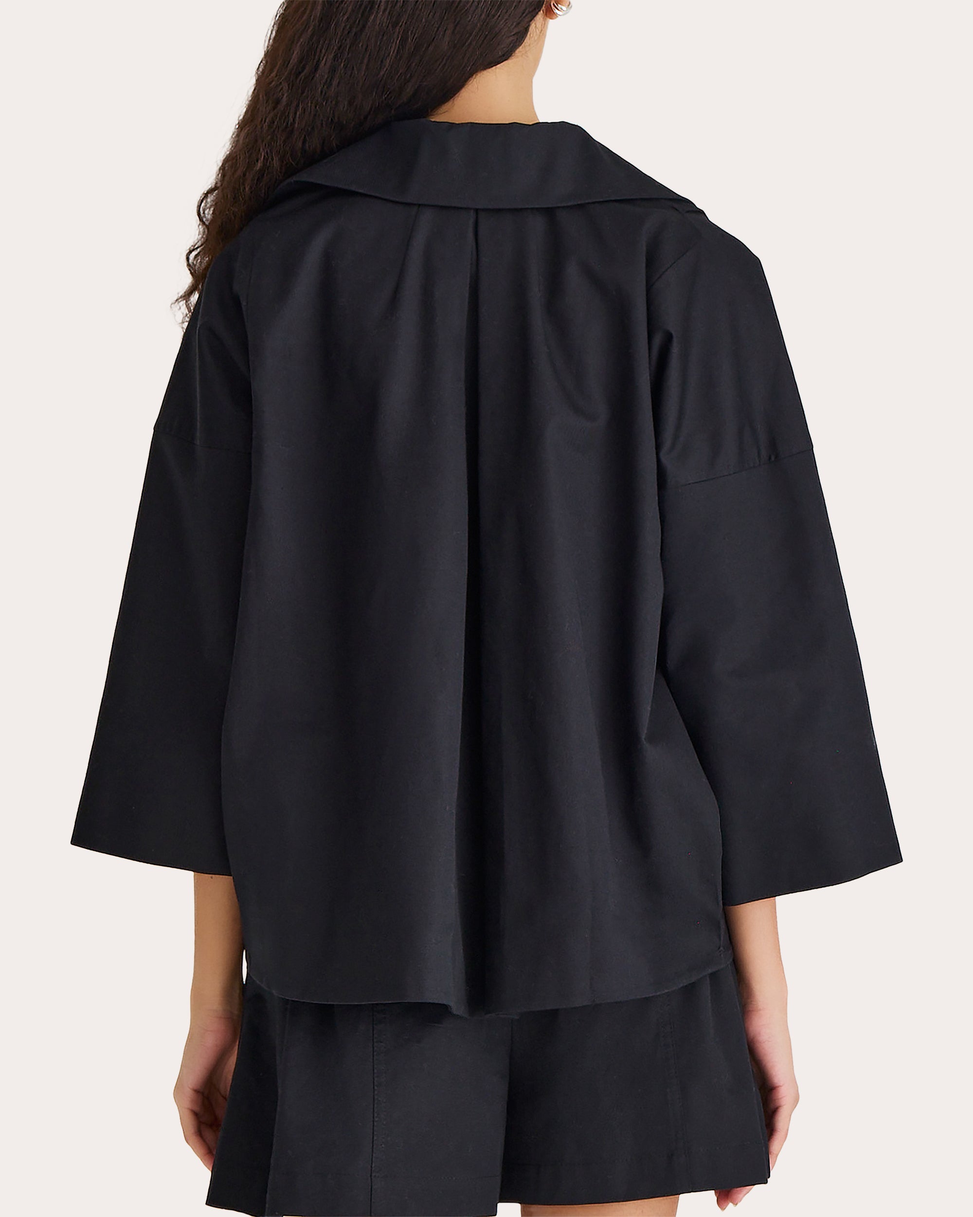 Solara Cotton-Linen Blend Twill Jacket