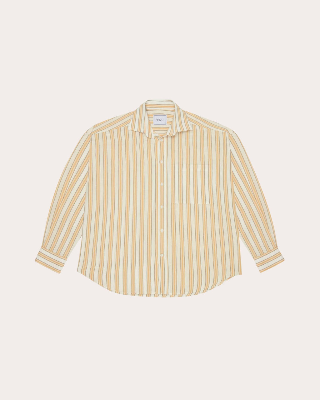 The Weekend Striped Linen-Blend Button-Up Shirt