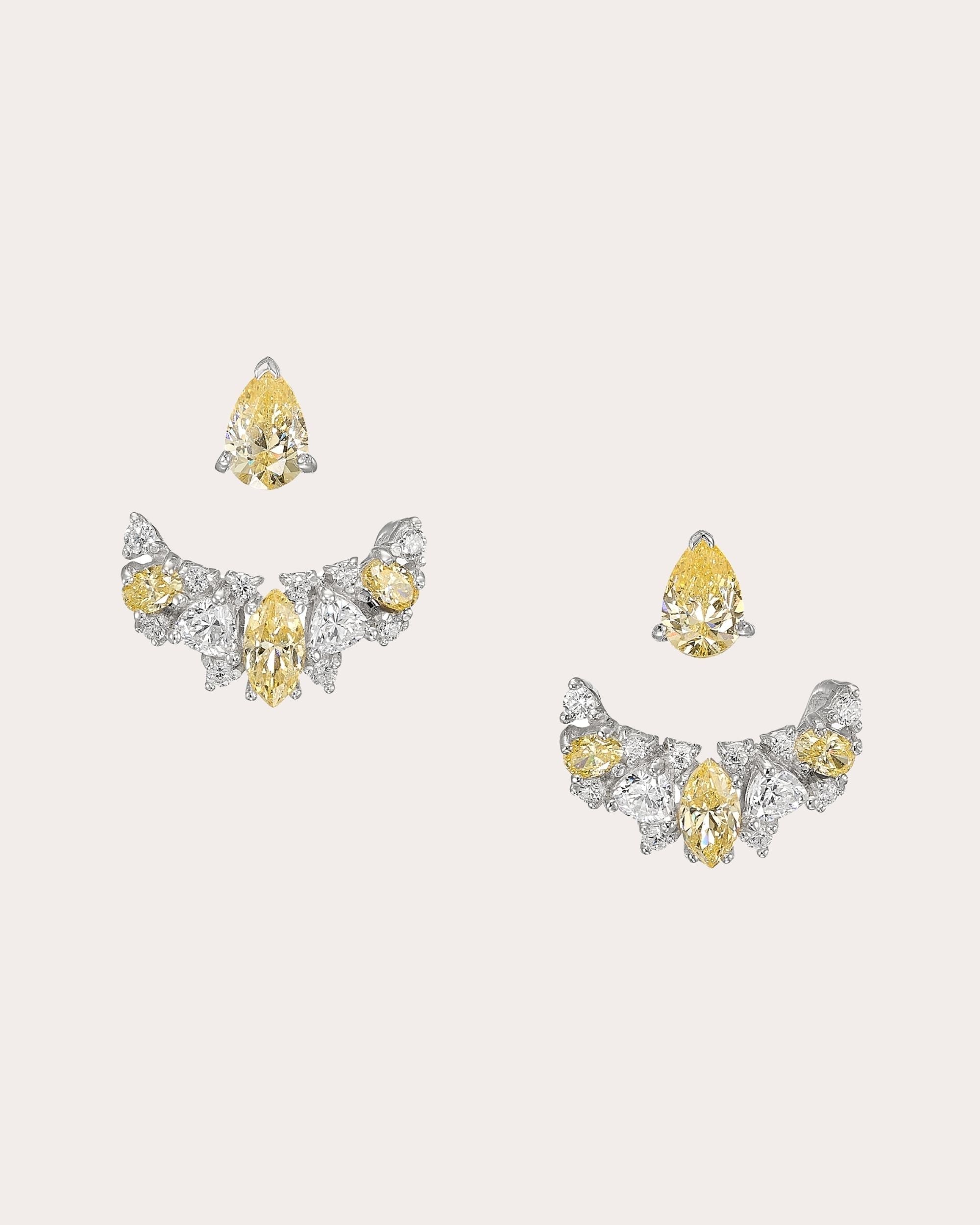 Twinkle 18K Gold and Rhodium Vermeil Lab-Grown Diamond Ear Jackets