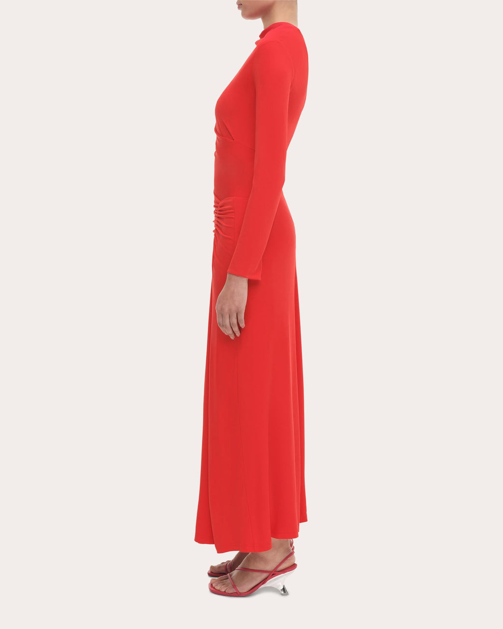 Ferrera Draped Jersey Midi Dress