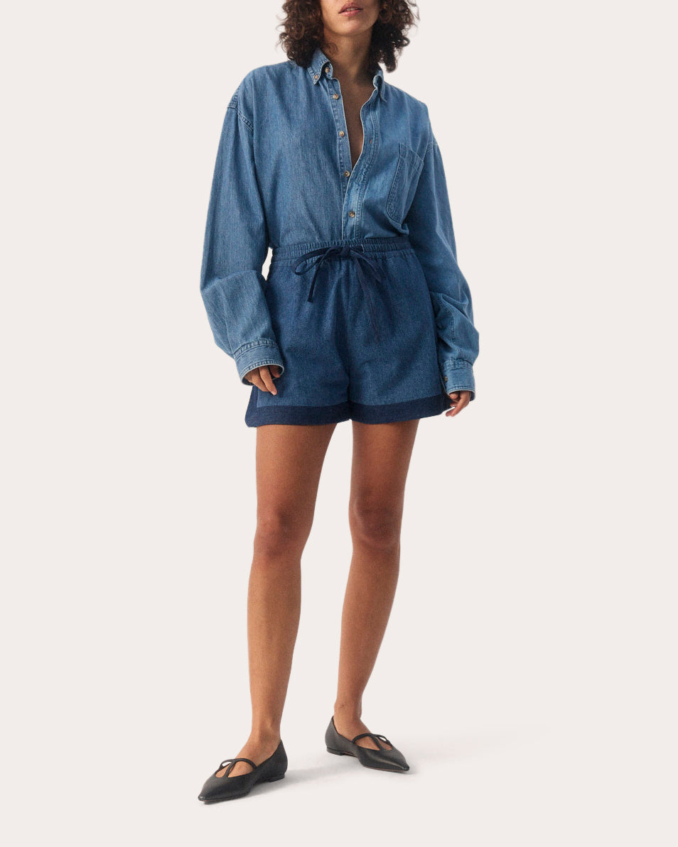 The Match Oversized Denim Shirt