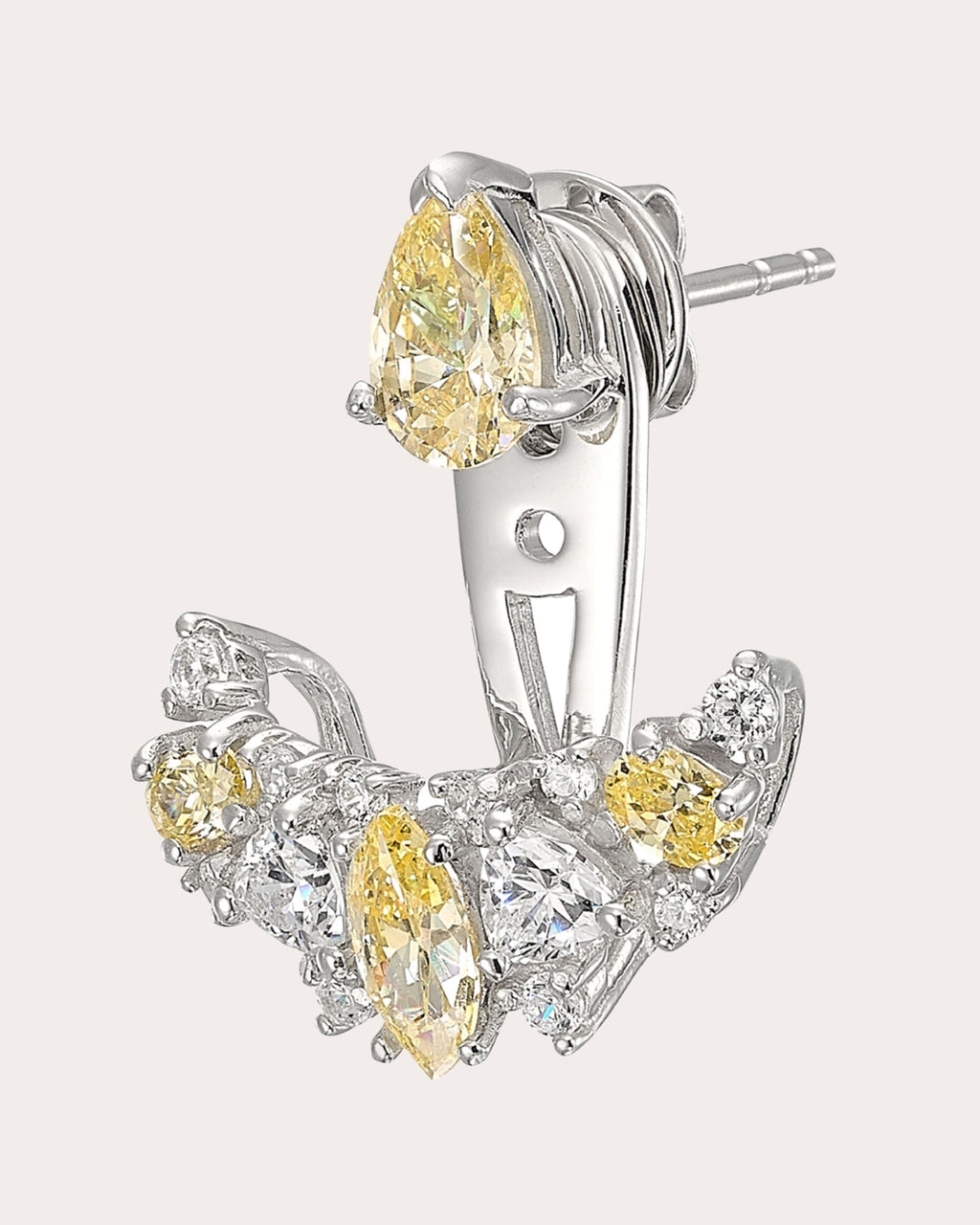 Twinkle 18K Gold and Rhodium Vermeil Lab-Grown Diamond Ear Jackets