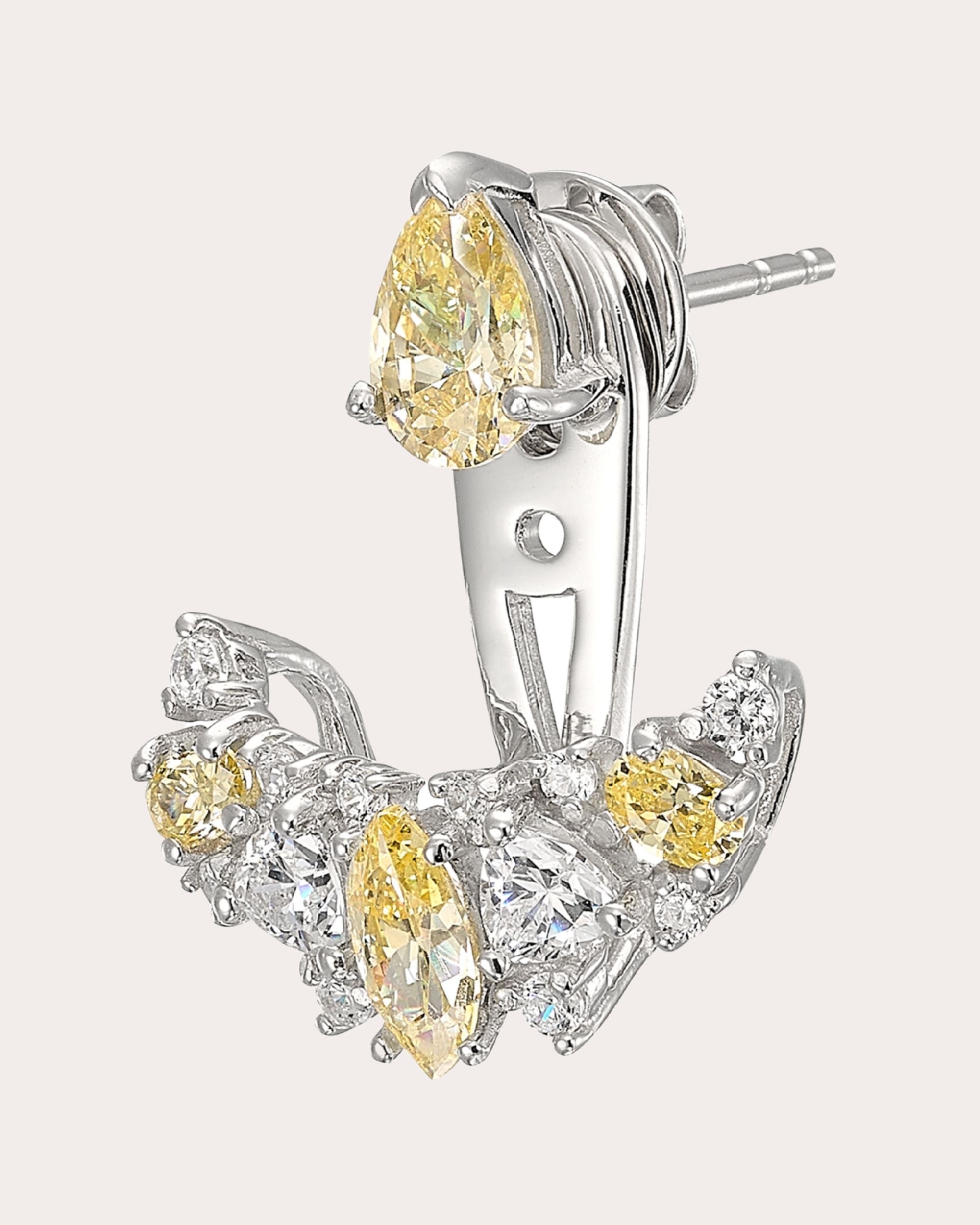 Twinkle 18K Gold and Rhodium Vermeil Lab-Grown Diamond Ear Jackets