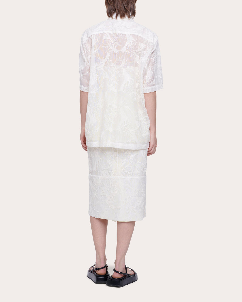 Floral-Lace Shirt