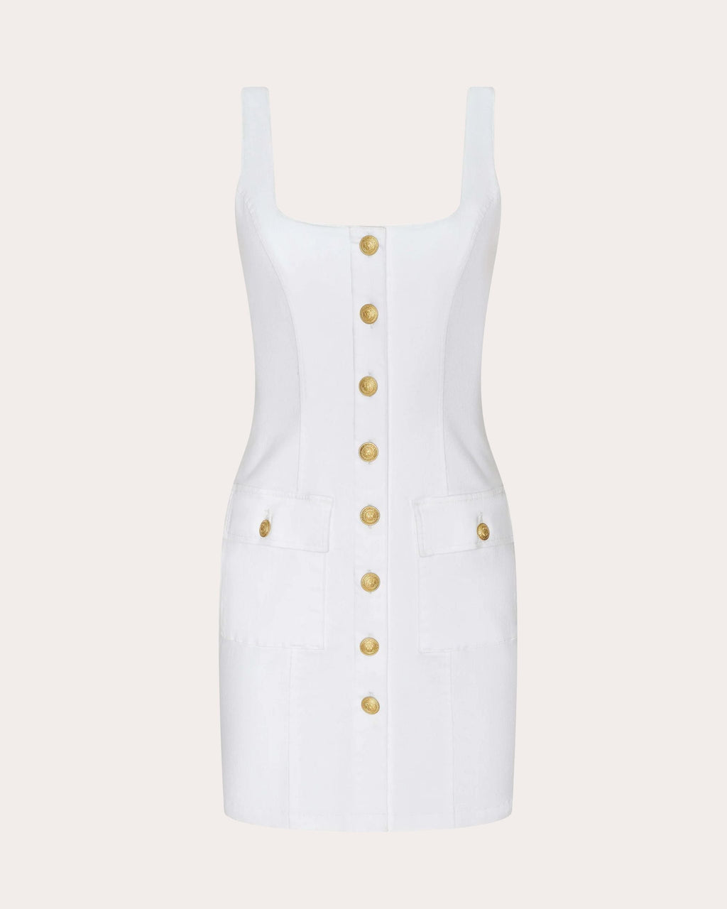 Midy Stretch Denim Sleeveless Mini Dress
