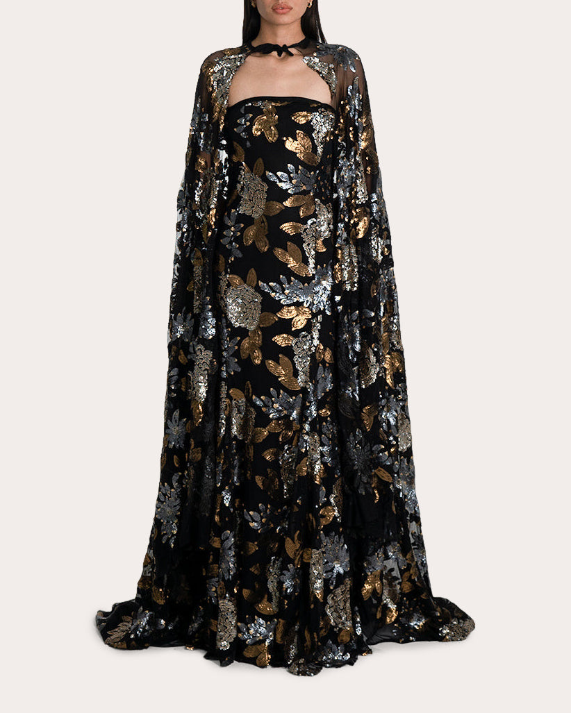 Ñami Convertible Sequin-Embellished Gown