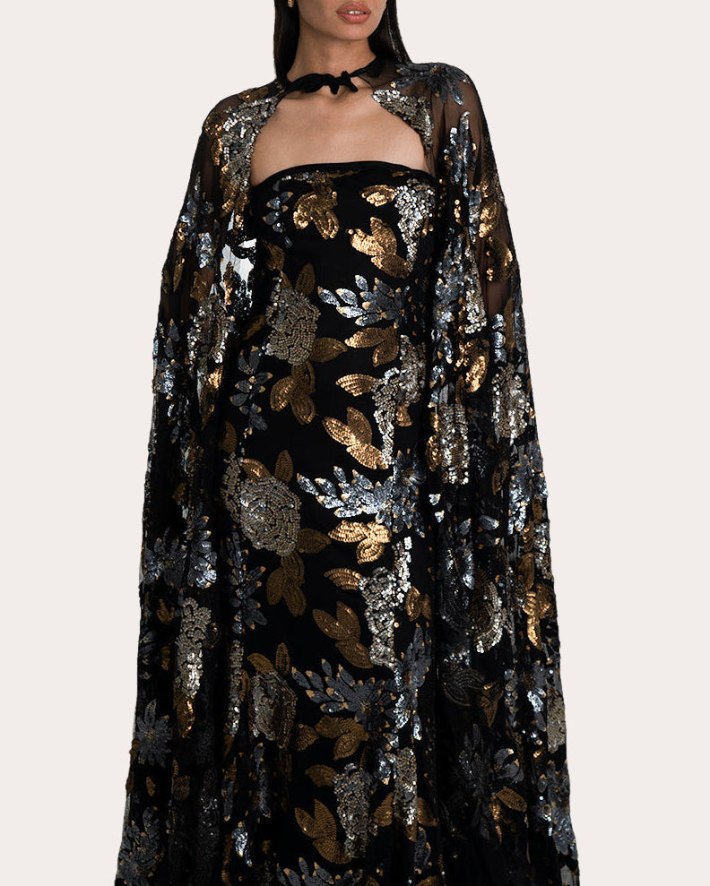 Ñami Convertible Sequin-Embellished Gown