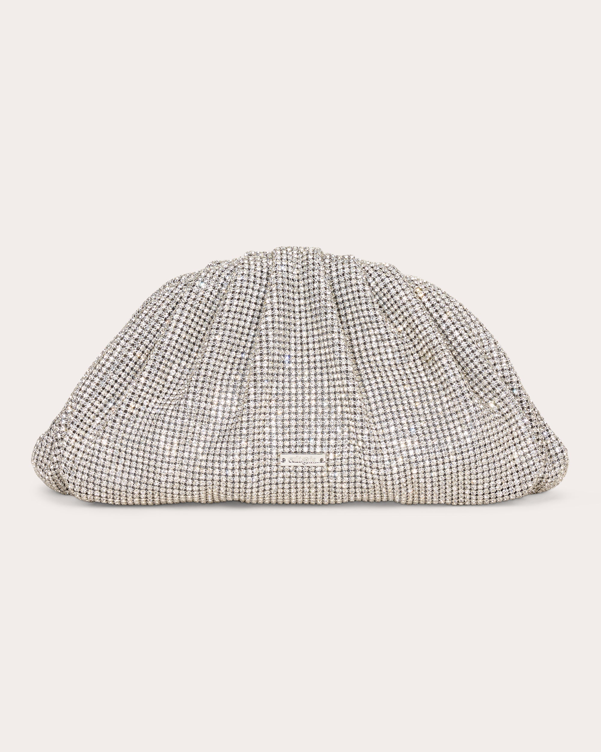 Jaala Mini Crystal-Embellished Mesh Clutch