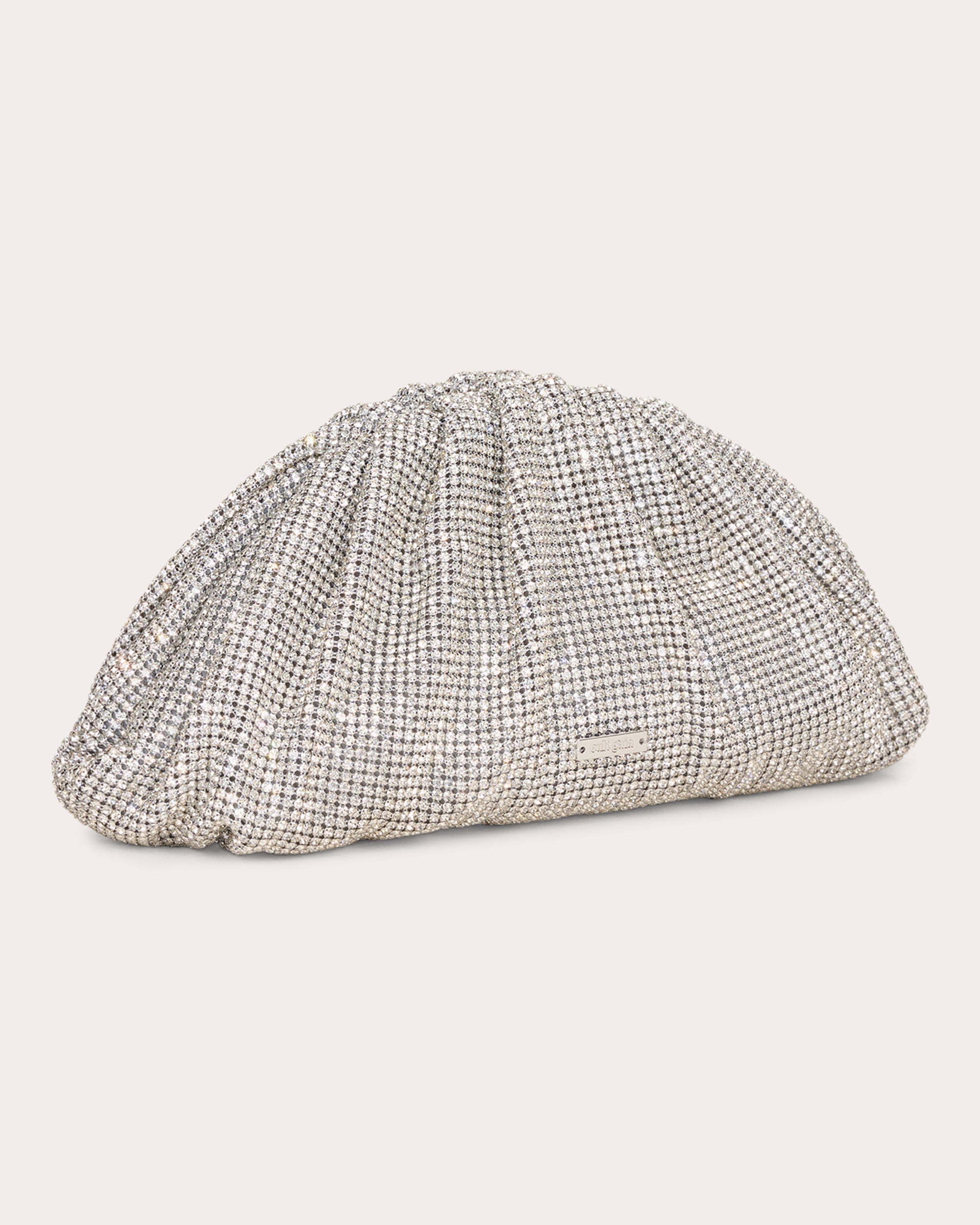 Jaala Mini Crystal-Embellished Mesh Clutch