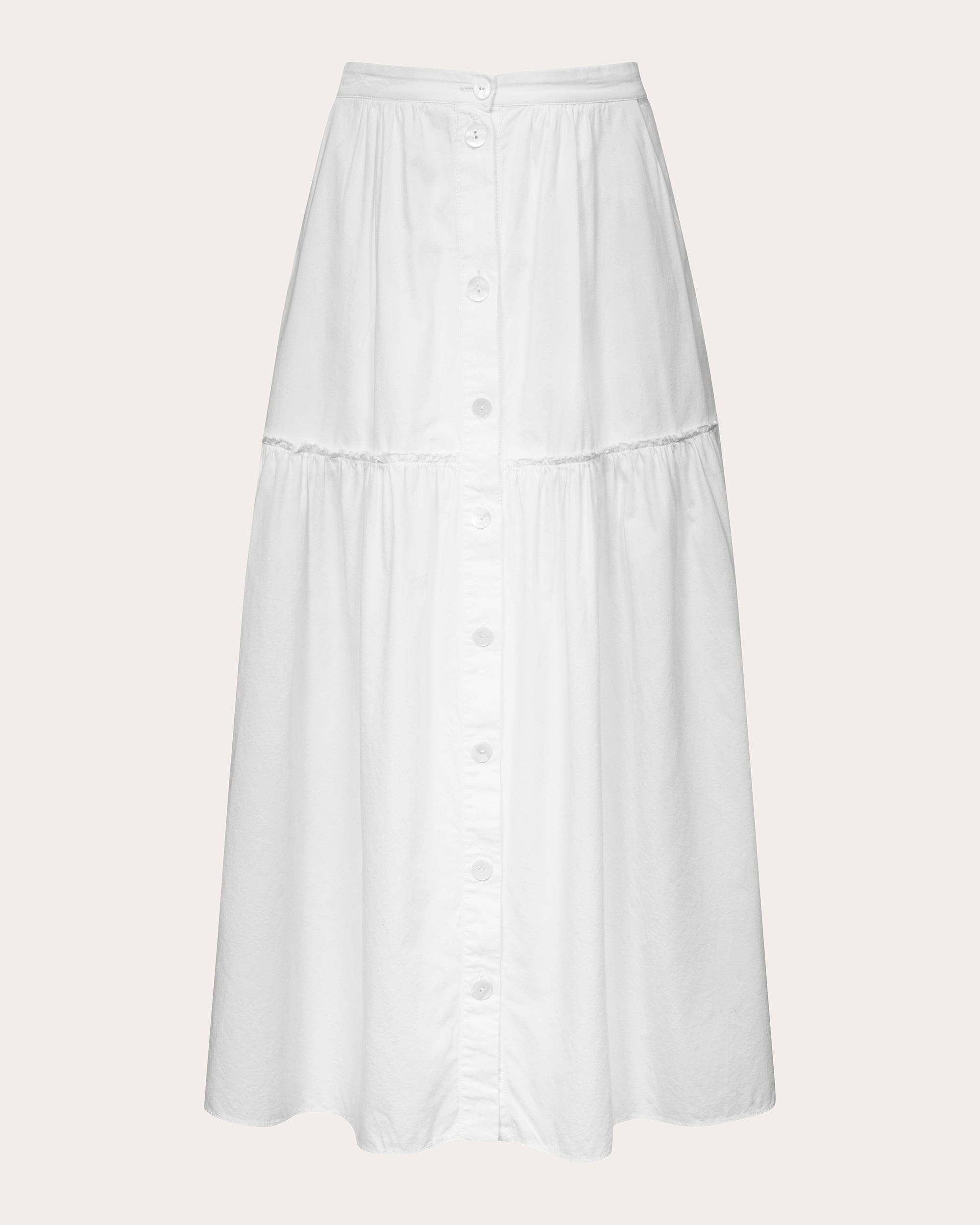 Sylvie Cotton-Poplin Midi Skirt
