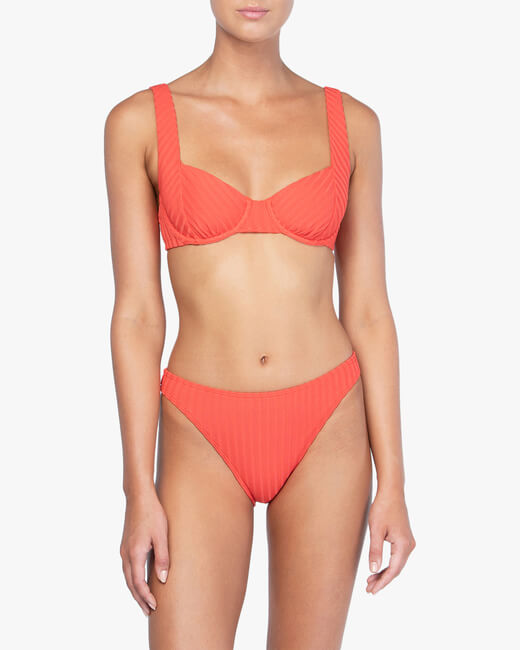 Tangerine Balconette Bikini Top