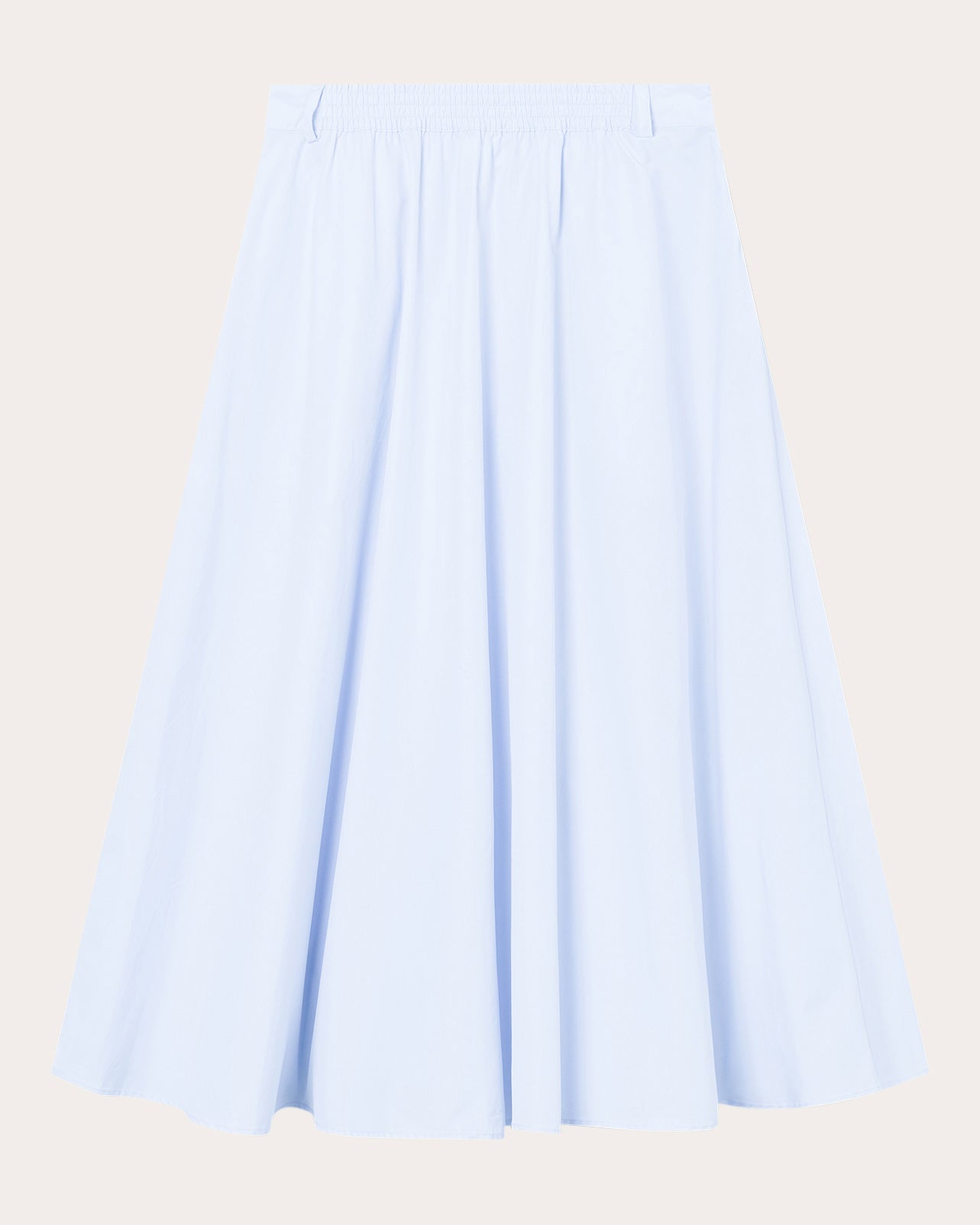 Novo Pleated Cotton-Poplin Midi Skirt
