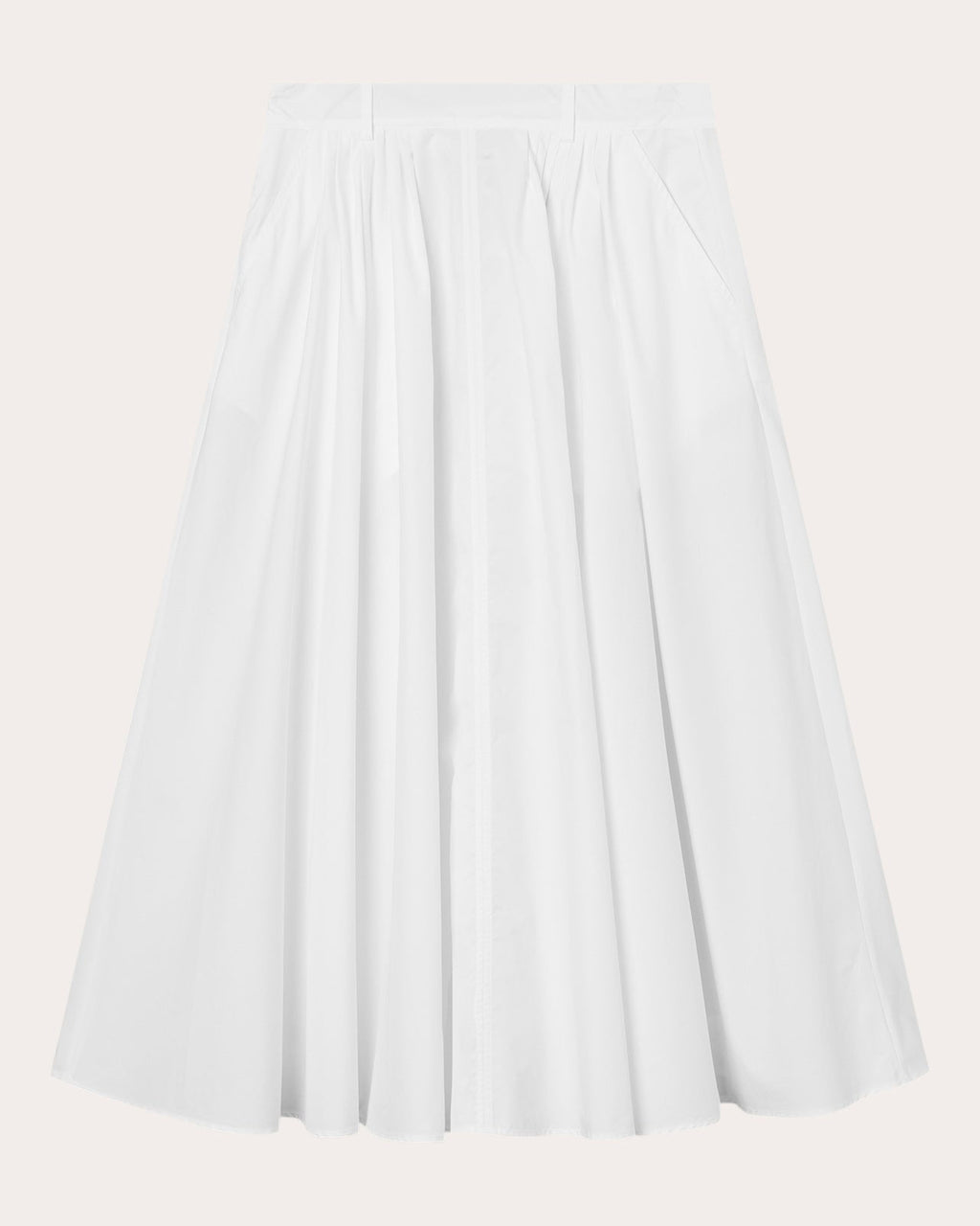 Novo Poplin Midi Skirt
