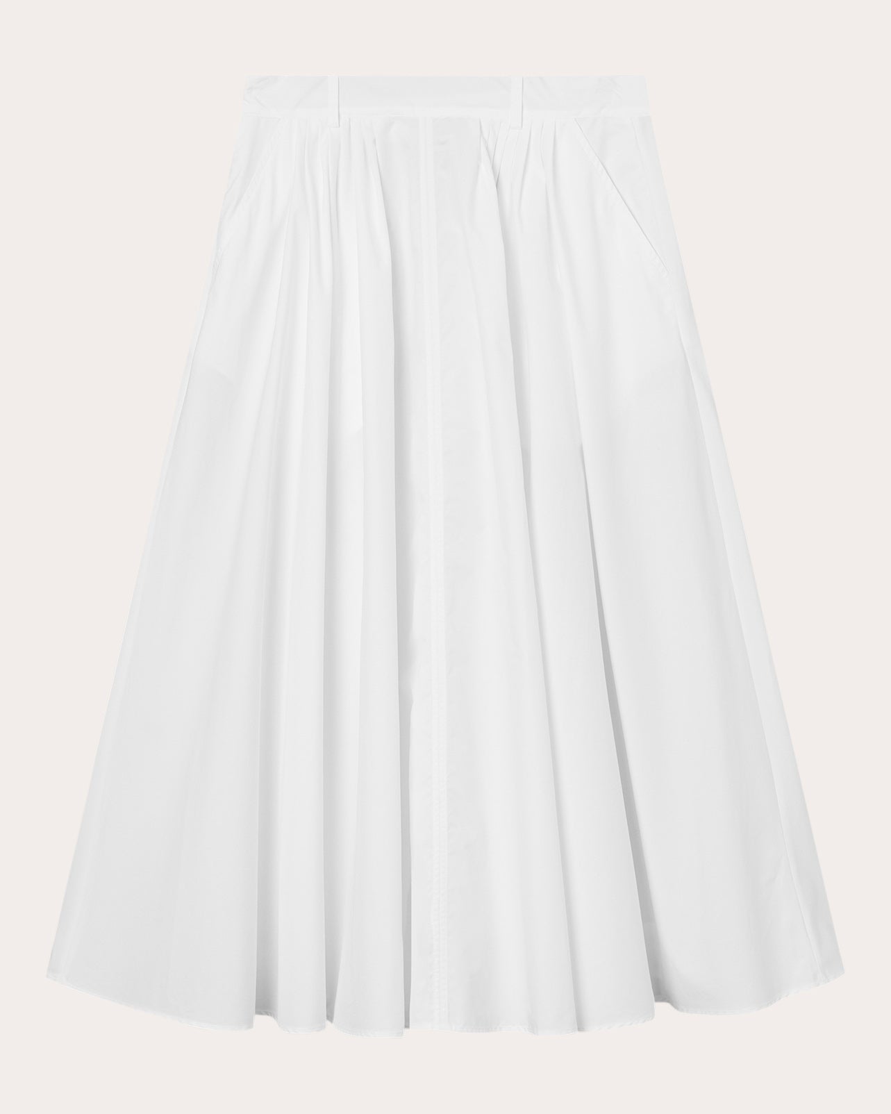 Novo Poplin Midi Skirt
