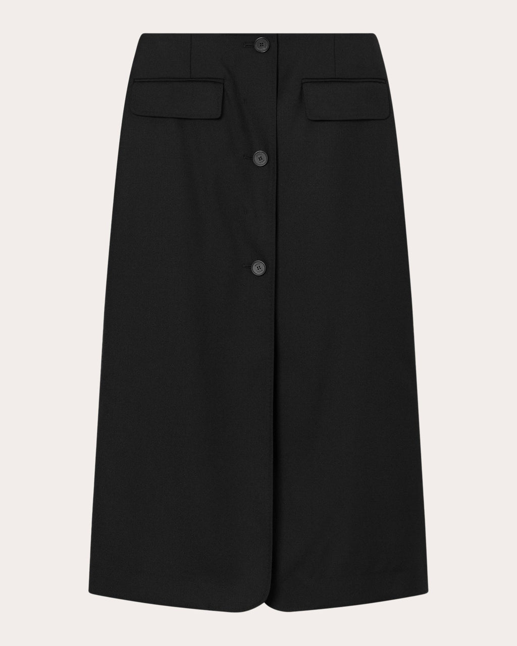 Noma Wool-Twill Midi Skirt