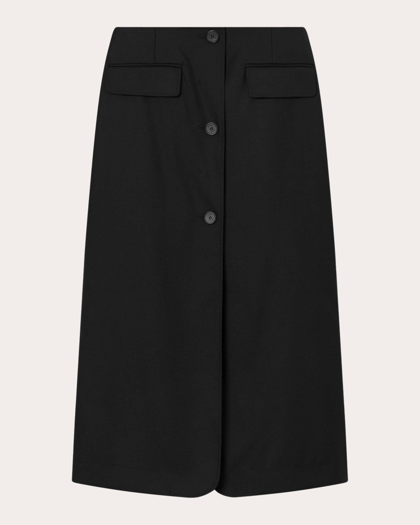 Noma Wool-Twill Midi Skirt