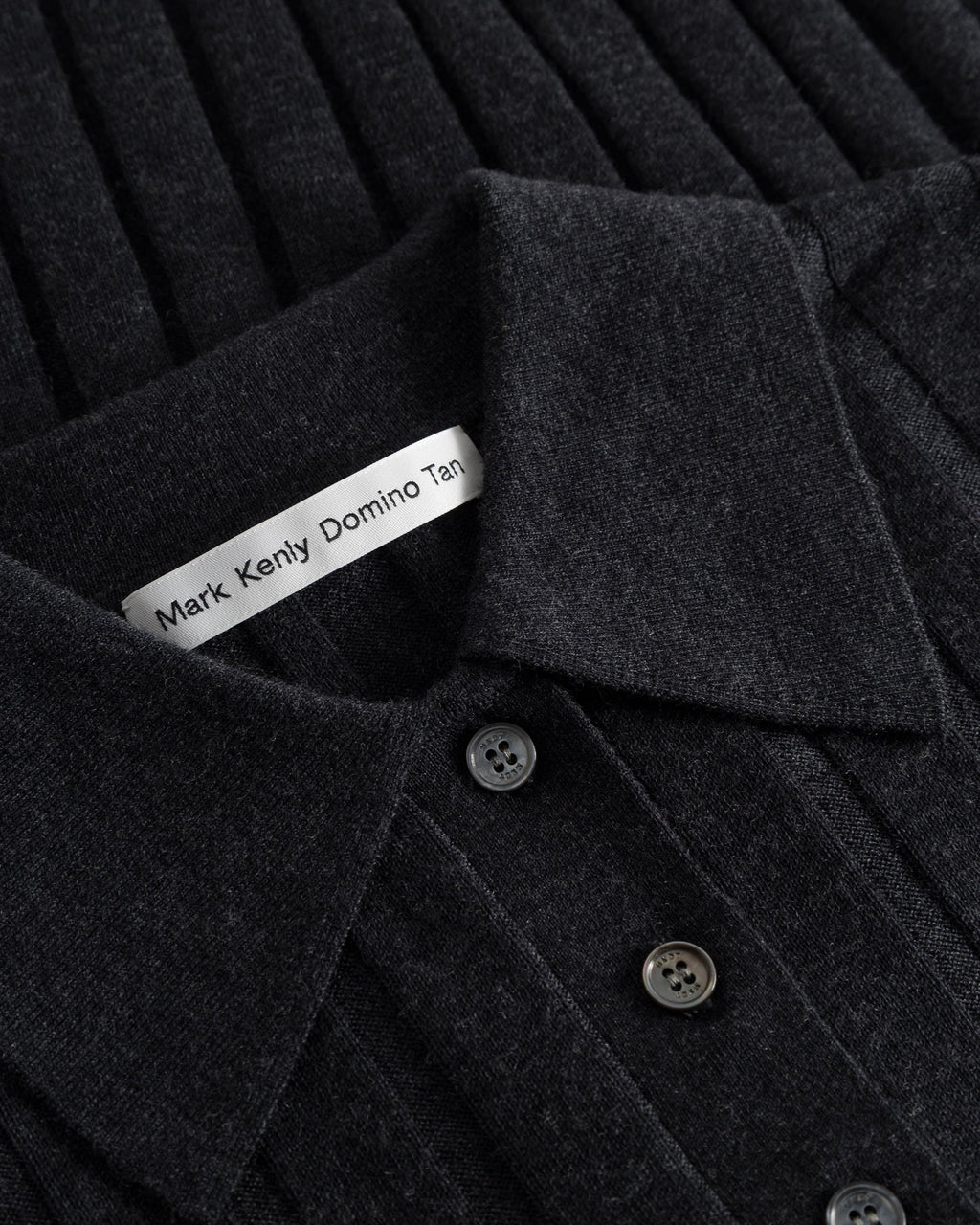 Kino Ribbed Wool Polo Top