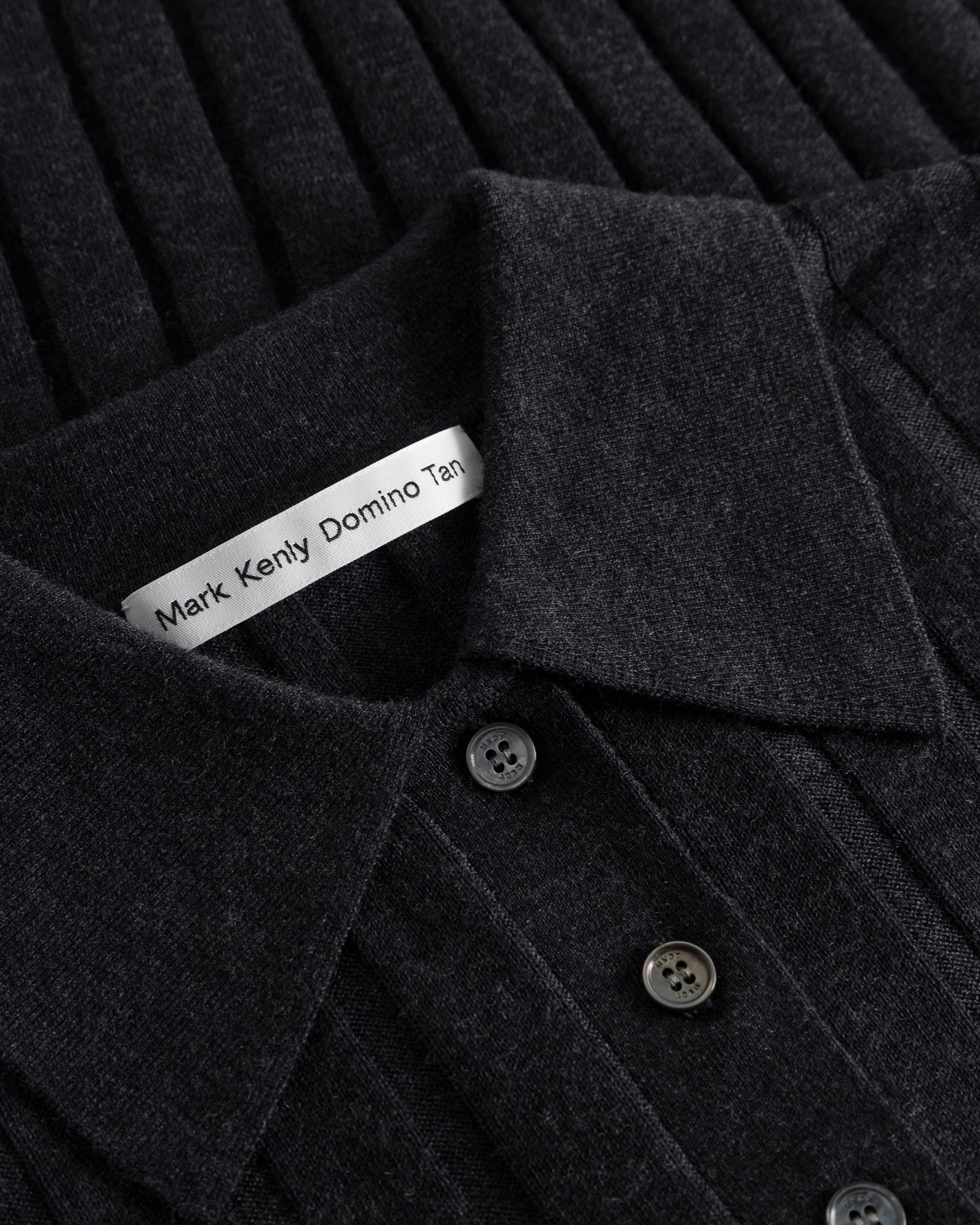 Kino Ribbed Wool Polo Top