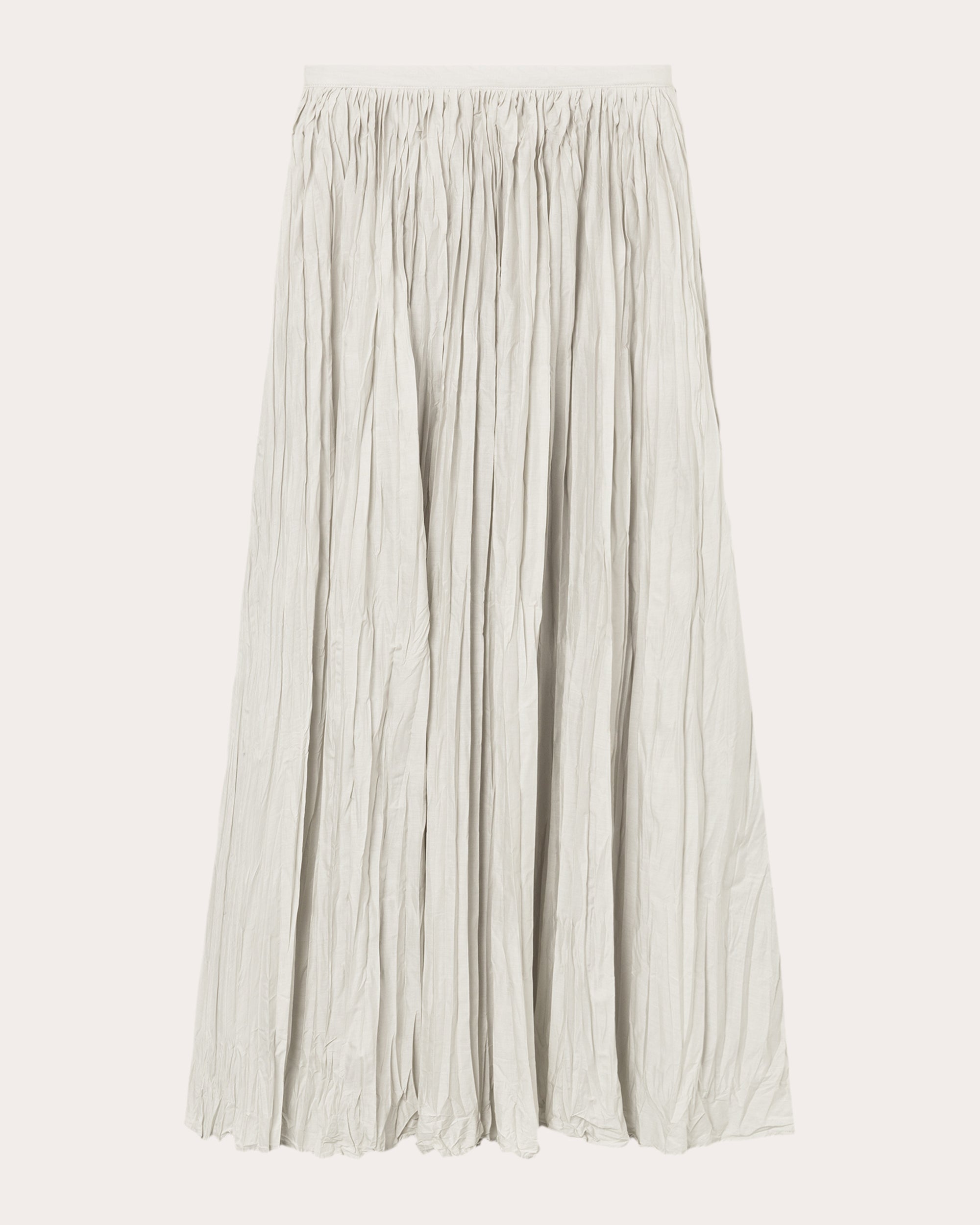Niki Cotton-Plissé Midi Skirt