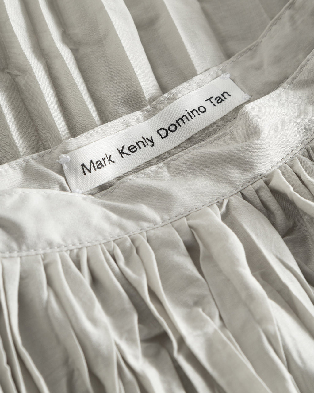 Niki Cotton-Plissé Midi Skirt