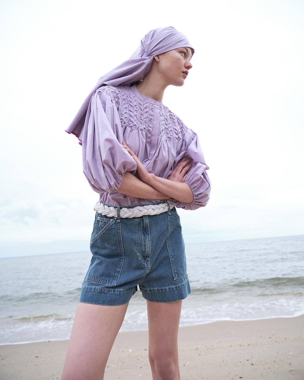 Pollock High-Rise Denim Shorts