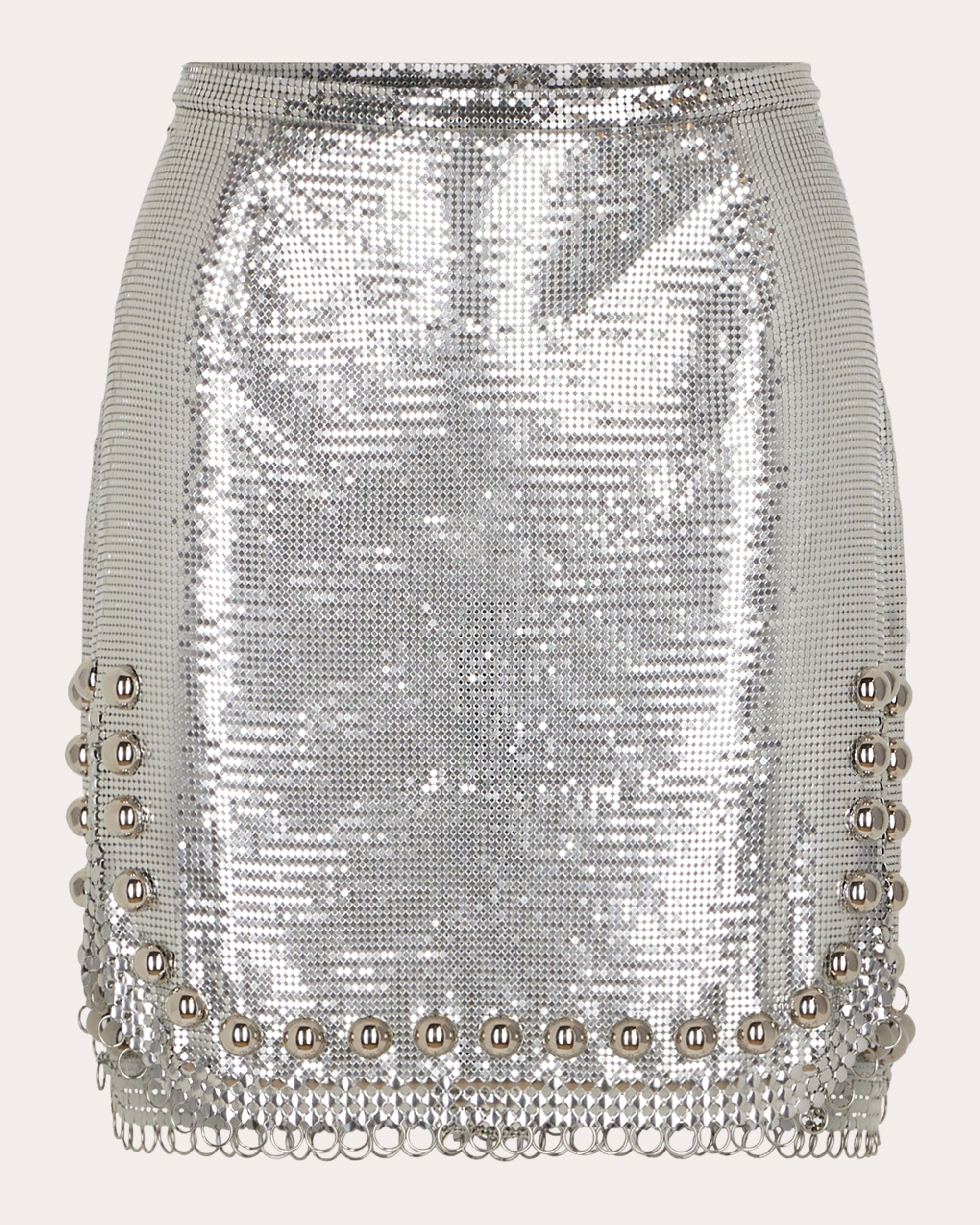 Pixel Embellished Mesh Mini Skirt