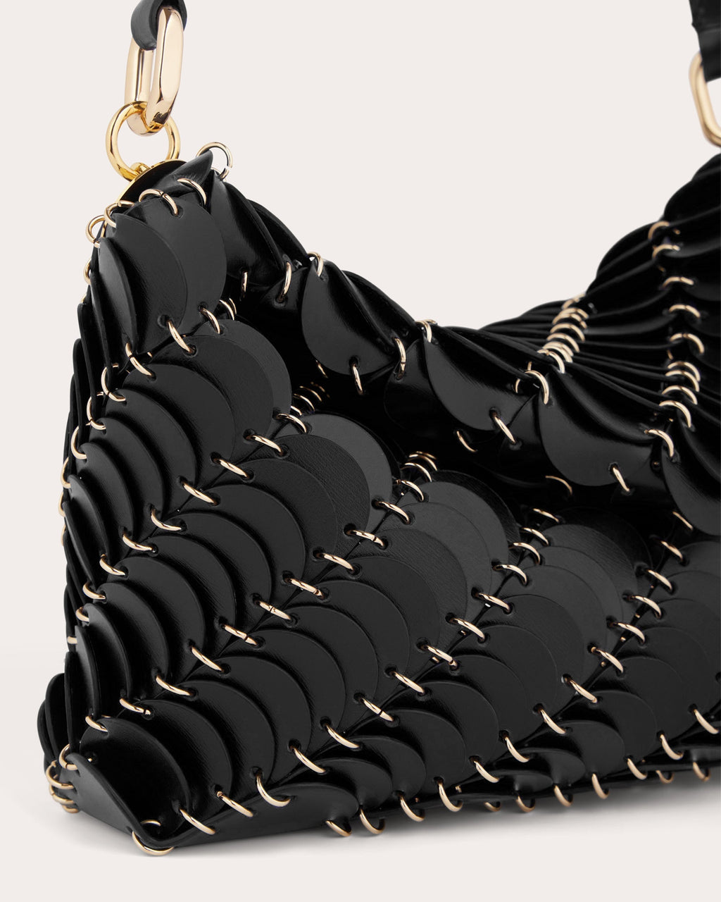 Paco Embellished Leather Shoulder Bag
