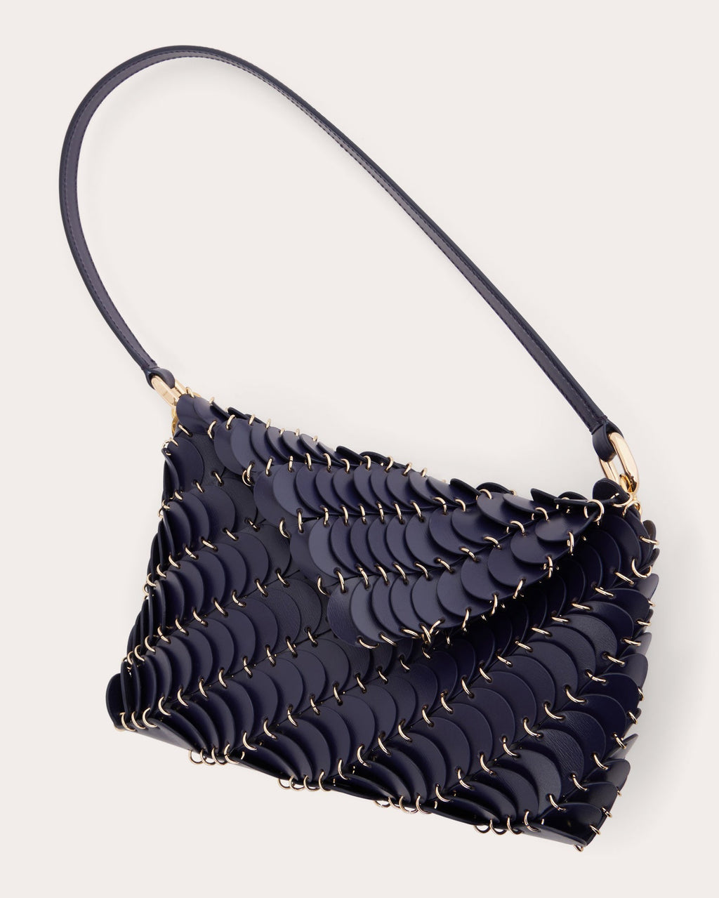 Paco Embellished Leather Shoulder Bag