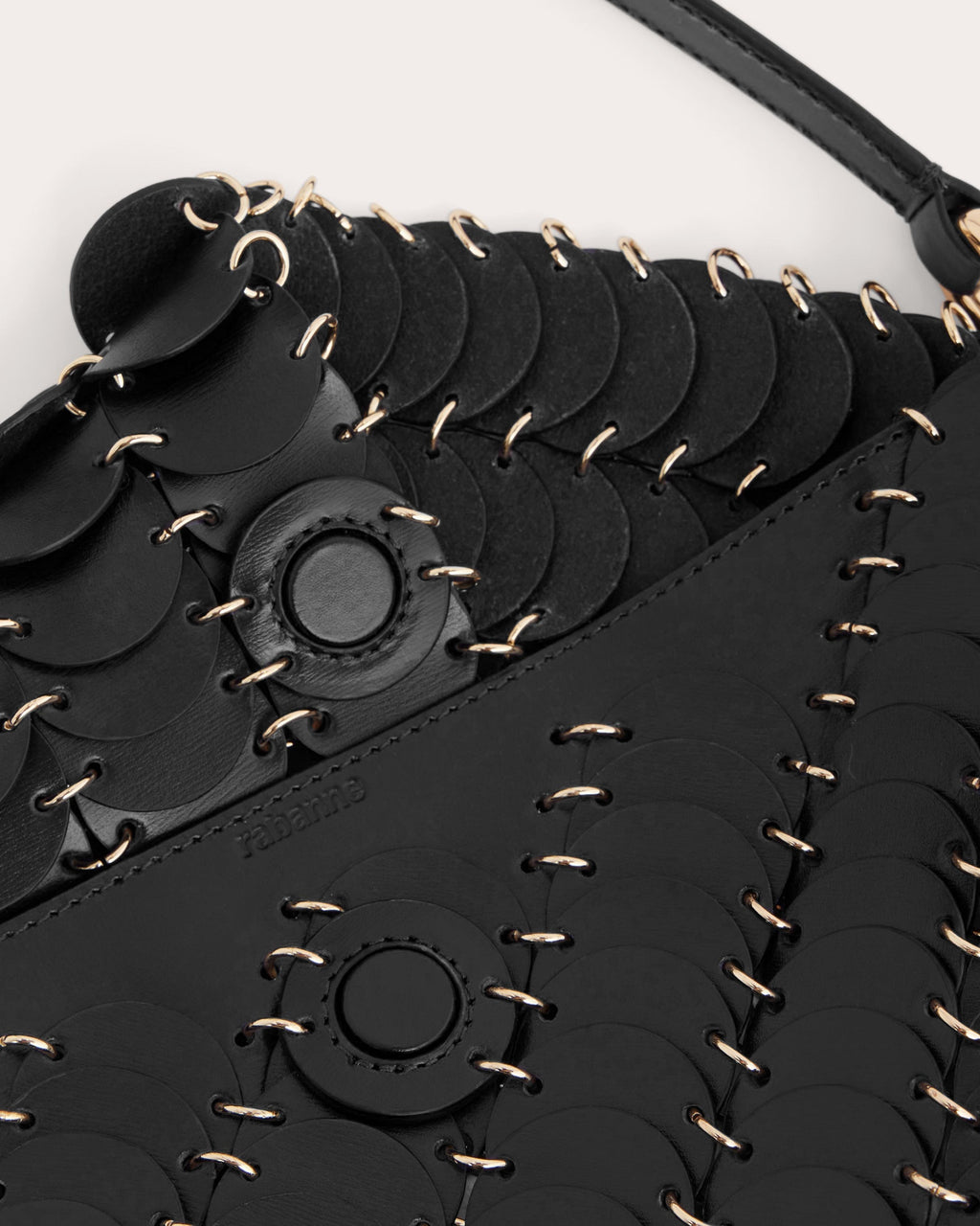 Paco Embellished Leather Shoulder Bag