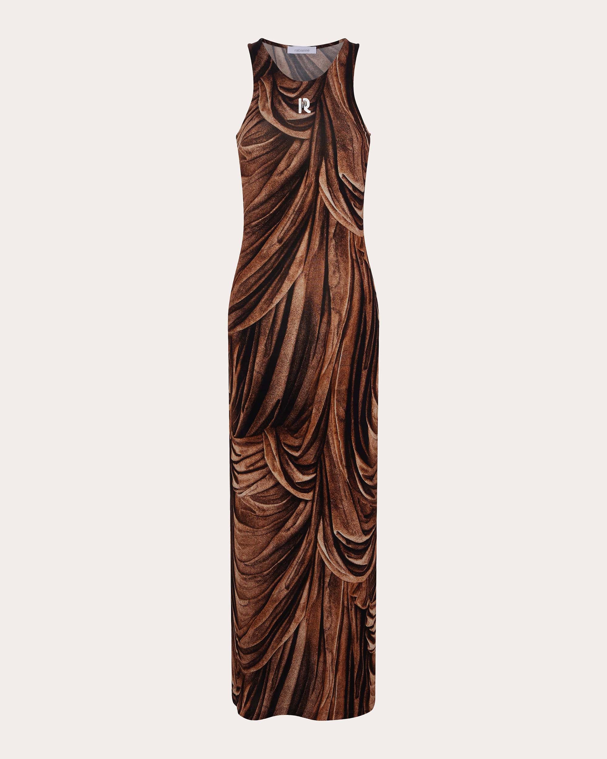 Monogram Printed Jersey Maxi Dress