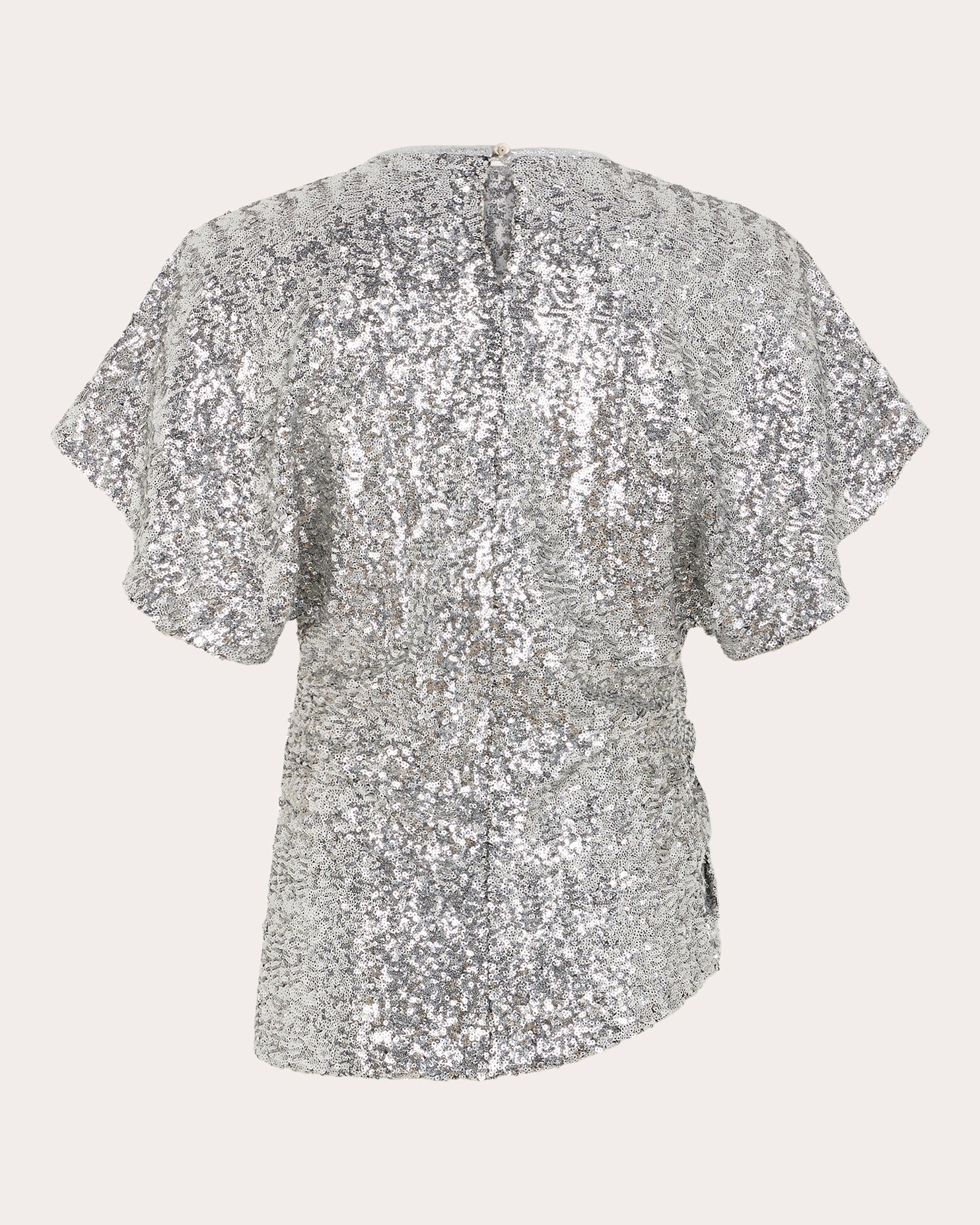 Asymmetric Sequin-Embellished Top