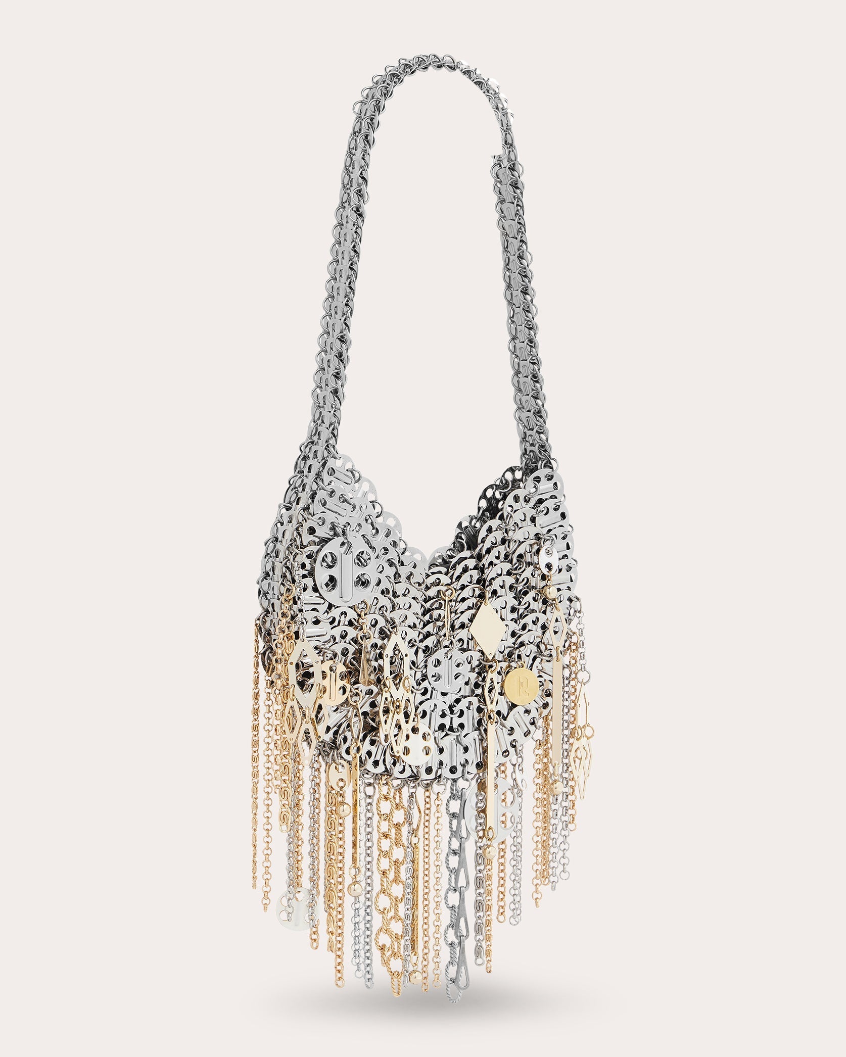 Iconic 1969 Embellished Chain-Fringe Bag