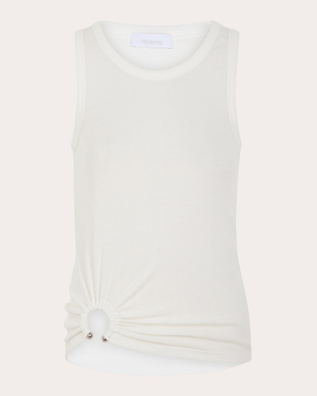 Gathered Ribbed Stretch-Cotton Jersey Top